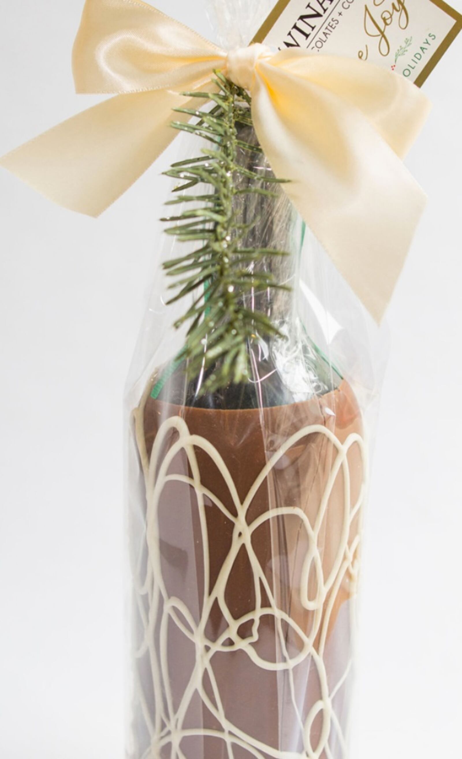 Winans chocolate-covered wine bottle