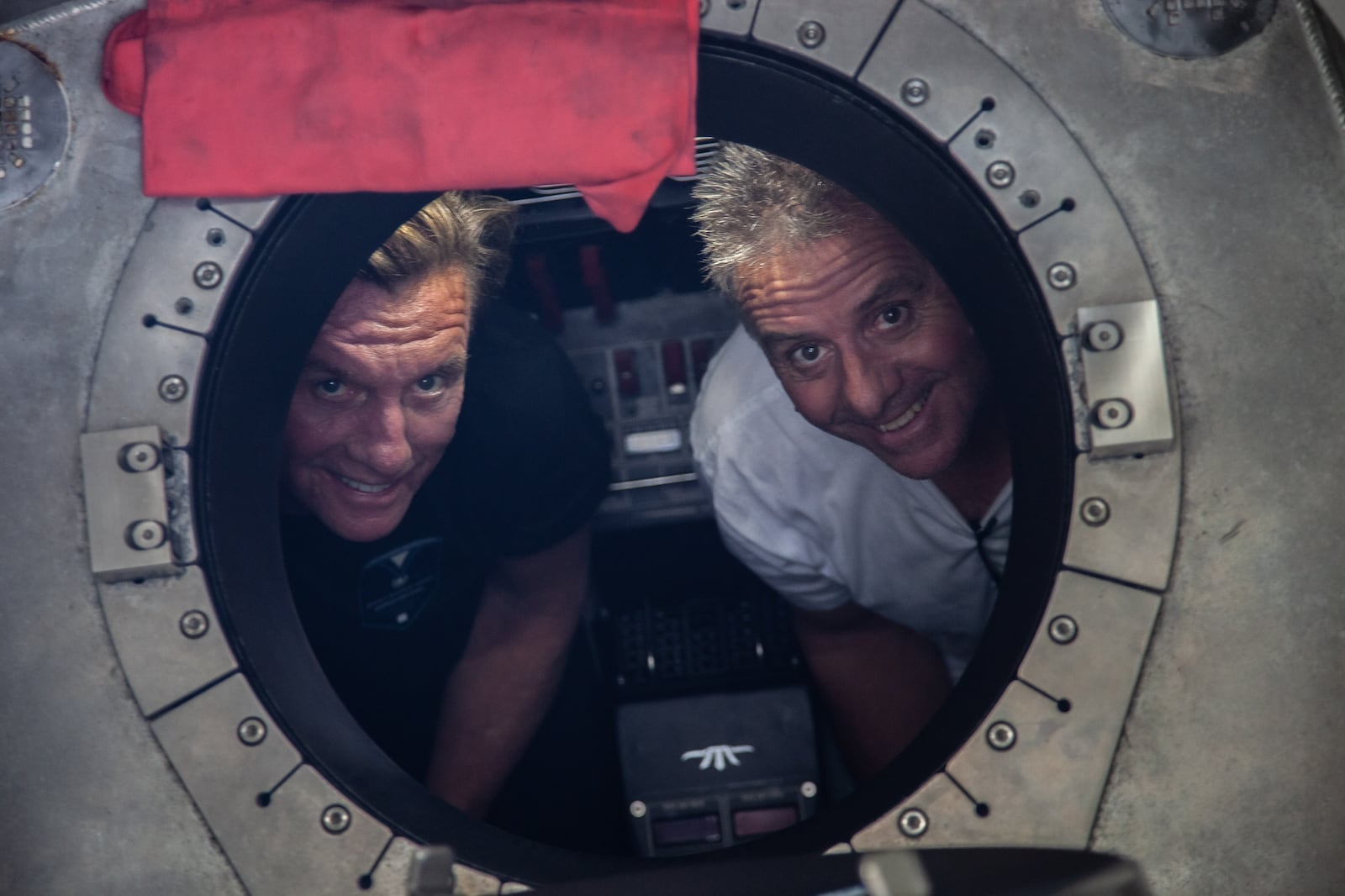 Larry Connor (left) and Patrick Lahey on one of their recent dives in the Mariana Trench. Connor completed three dives, less than 10 months before he's scheduled to pilot the first private space mission to the International Space Station. CONTRIBUTED