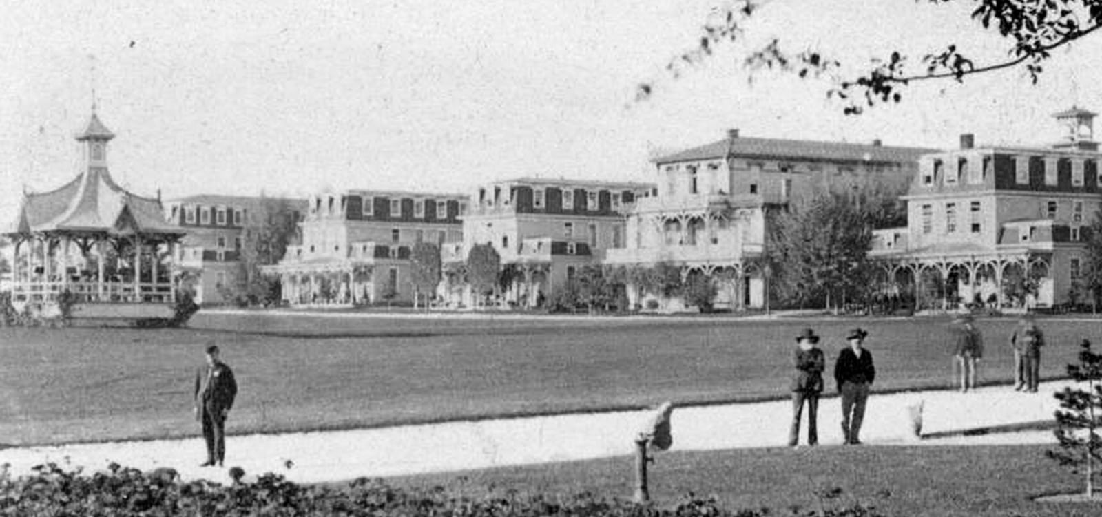 Three story frame barracks were erected to house the veterans at the National Home for Disabled Volunteer Soldiers in Dayton. Each floor accomodated about 40 men. PHOTO COURTESY OF THE DAYTON VA ARCHIVES