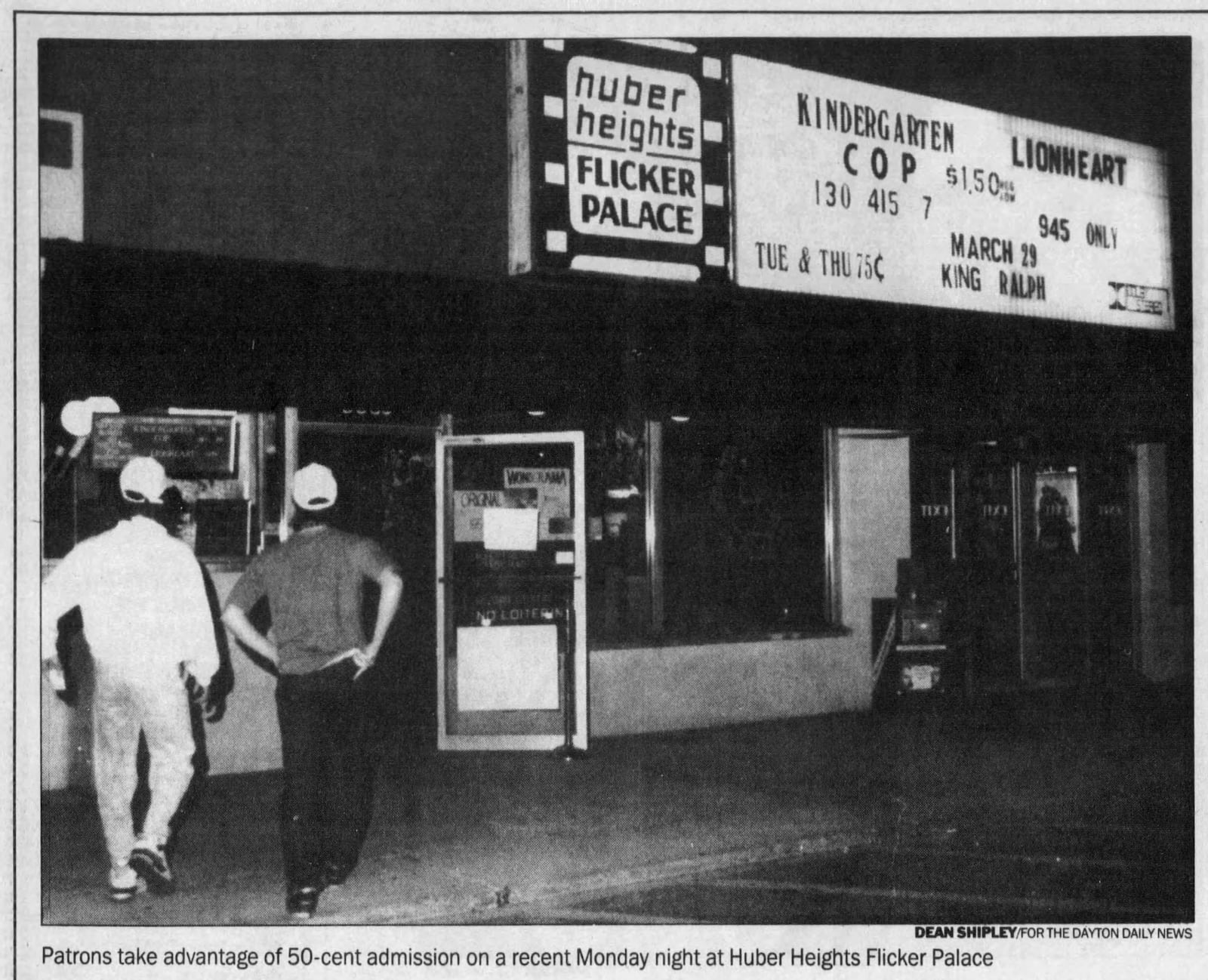 The Flicker Palace in Huber Heights. DAYTON DAILY NEWS ARCHIVE, APRIL 24, 1991