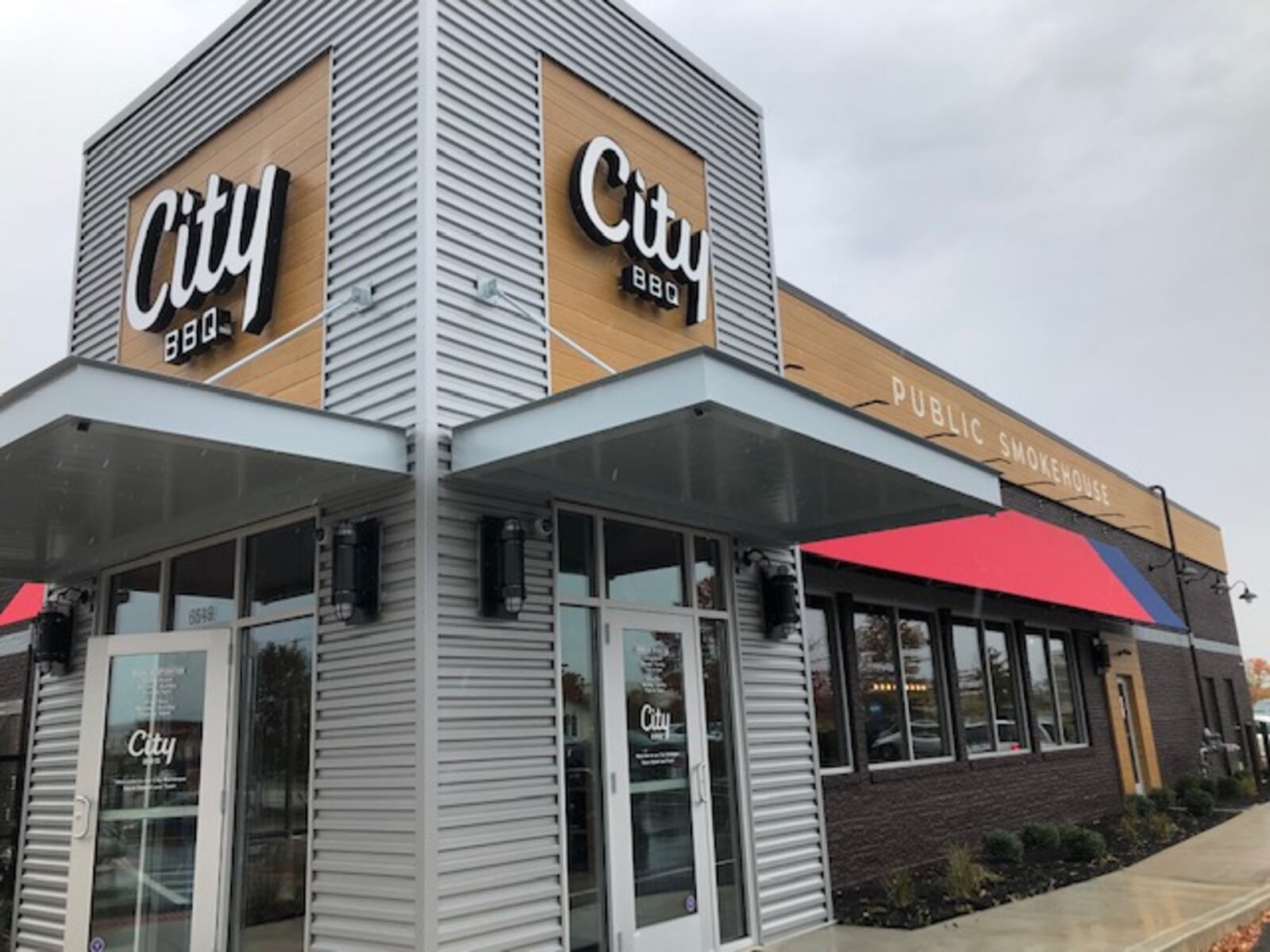 The City Barbeque restaurant that opens to the public today, Oct. 19, 2020 on Miller Lane in Butler Twp. is the first of its kind Public Smokehouse with a drive-through window. MARK FISHER/STAFF