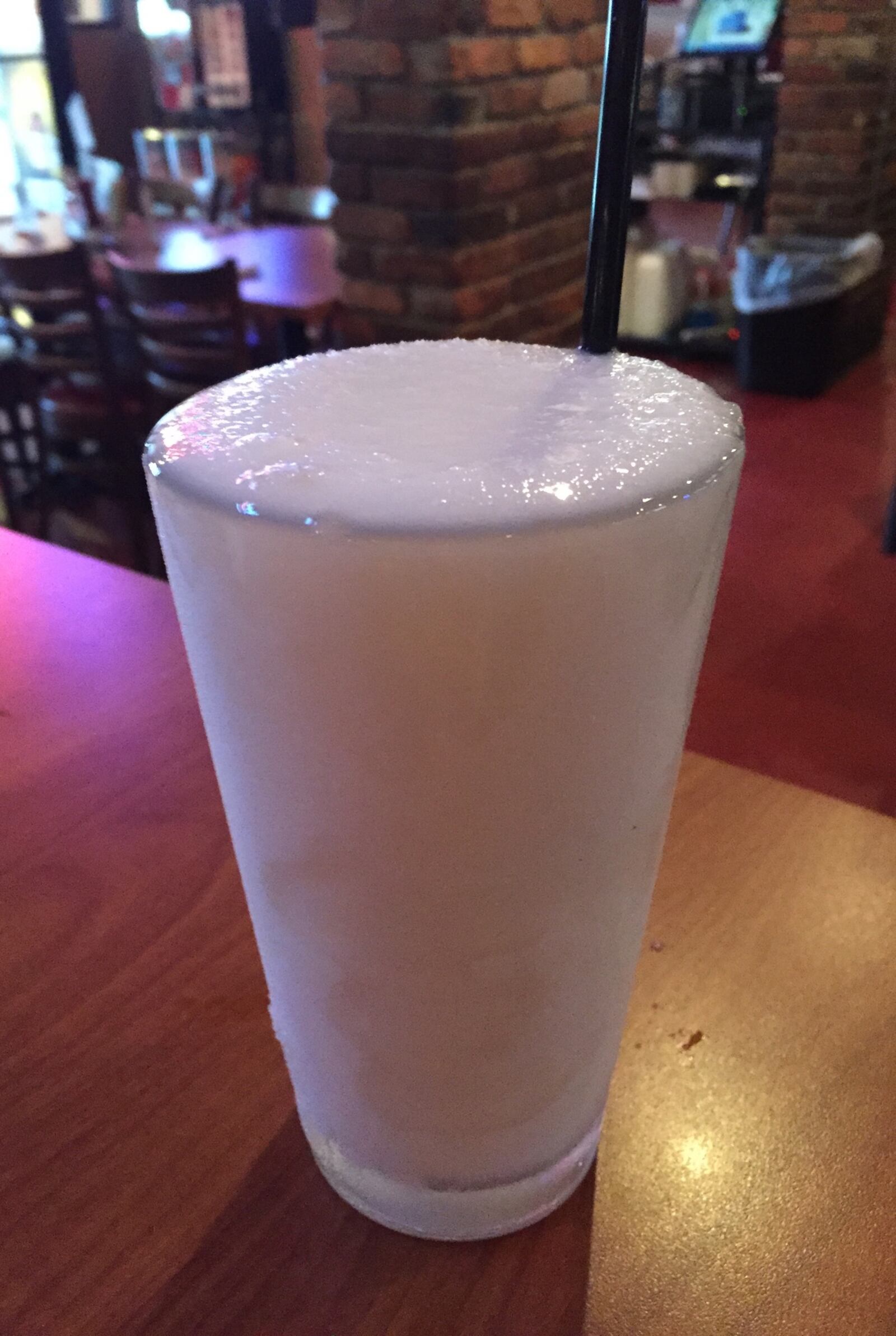 Elsa's piña colada packs a punch. It’s mostly coconut and alcohol and is refreshing. (Source: Photo by Allegra Czerwinski)