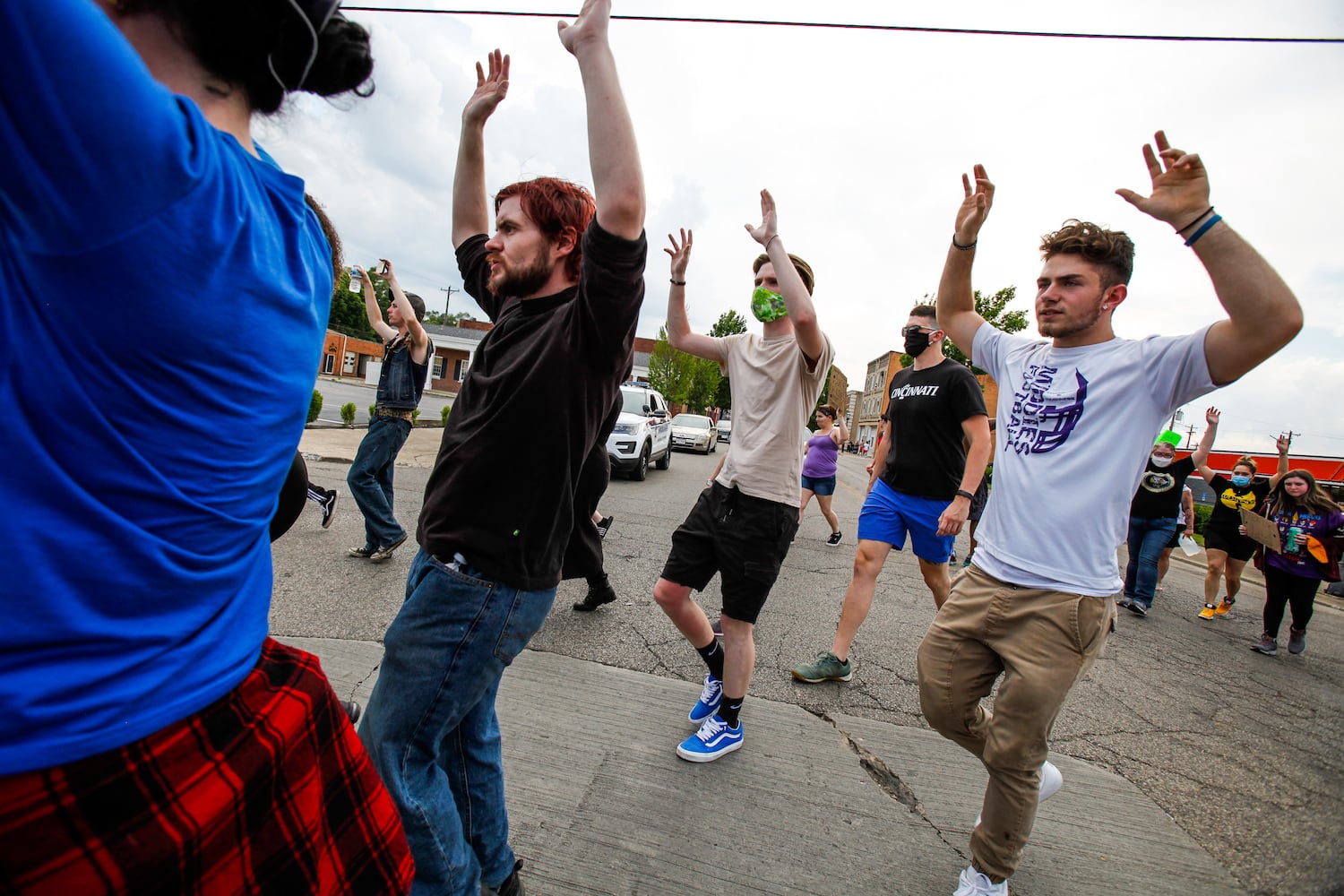 Crowd gathers for peaceful protest and march in Middletown