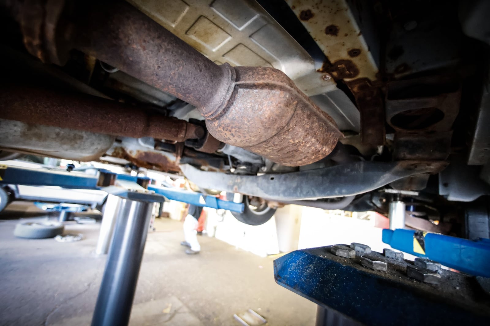 A catalytic converter thefts are up in the Miami Valley. JIM NOELKER/STAFF