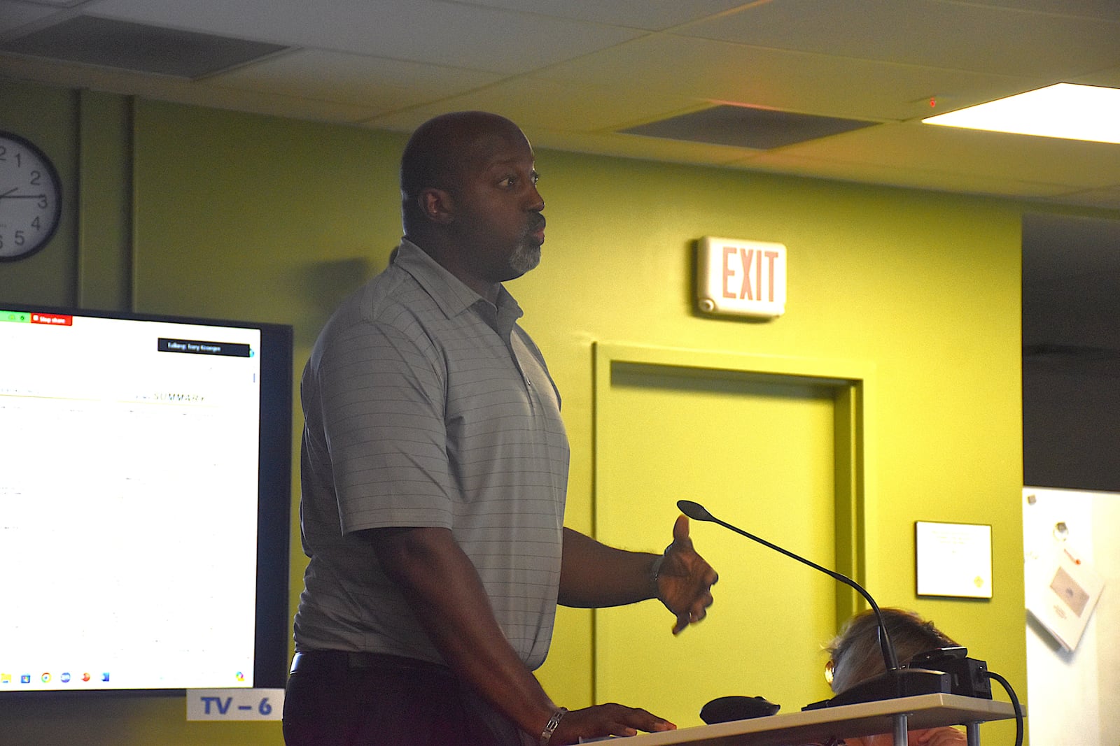 John Lumpkin, a representative with San Marco Dayton, a developer that wants to construct a mixed-use building in the Wright Dunbar District in West Dayton containing 124 apartment units. CORNELIUS FROLIK / STAFF