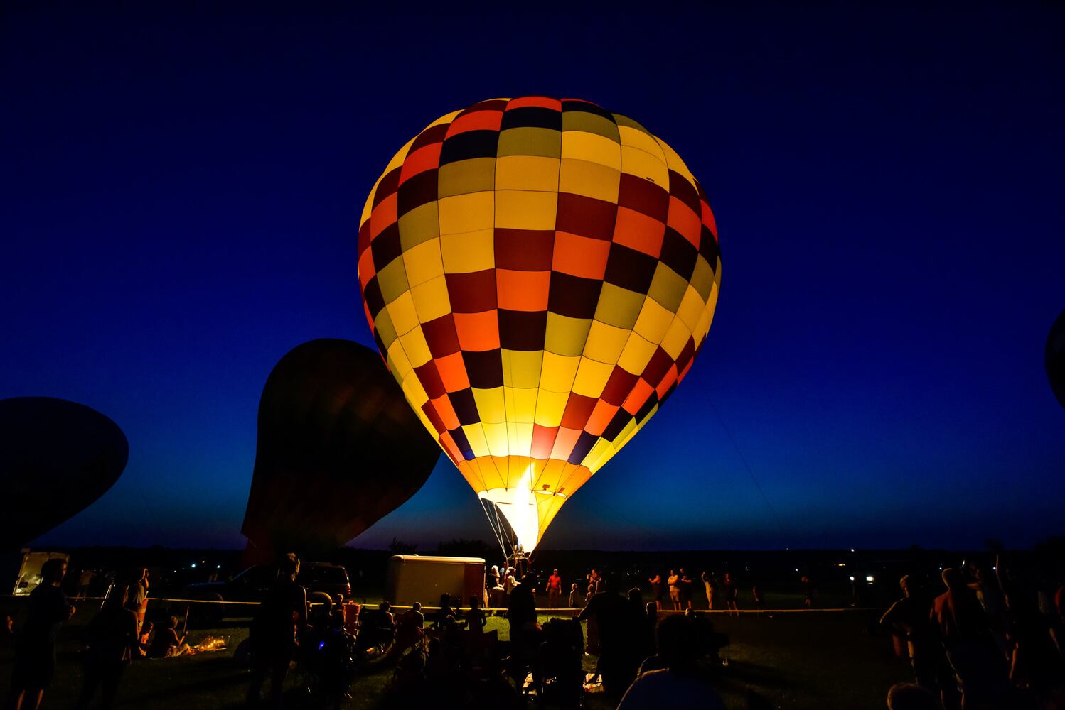 Ohio Challenge balloon glow and fireworks