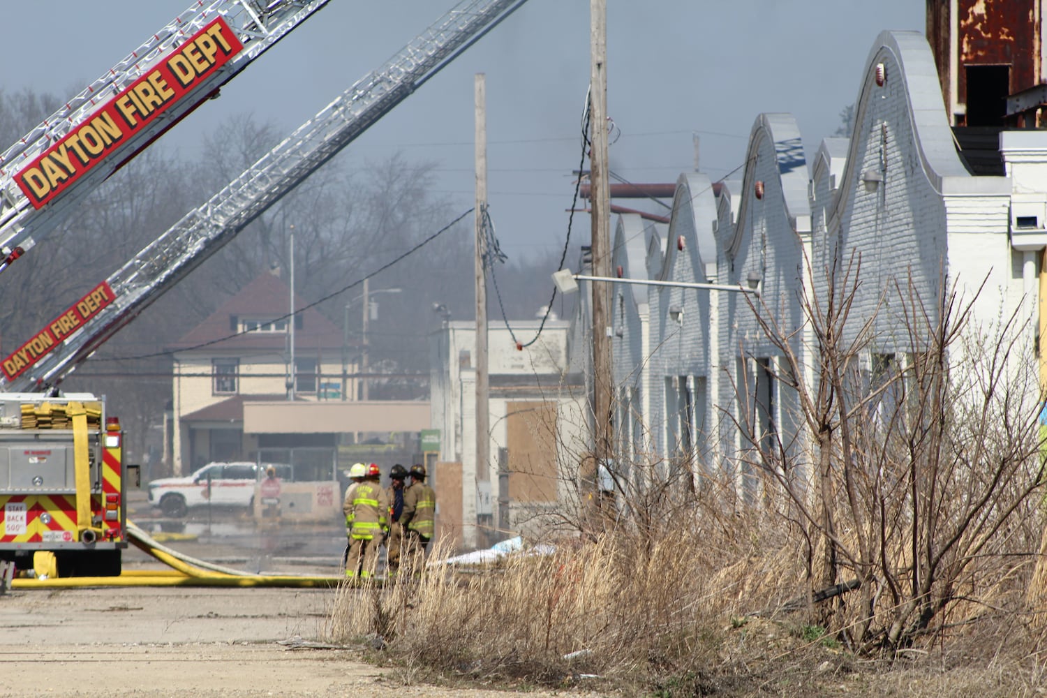 Fire at Wright brothers airplane factory site