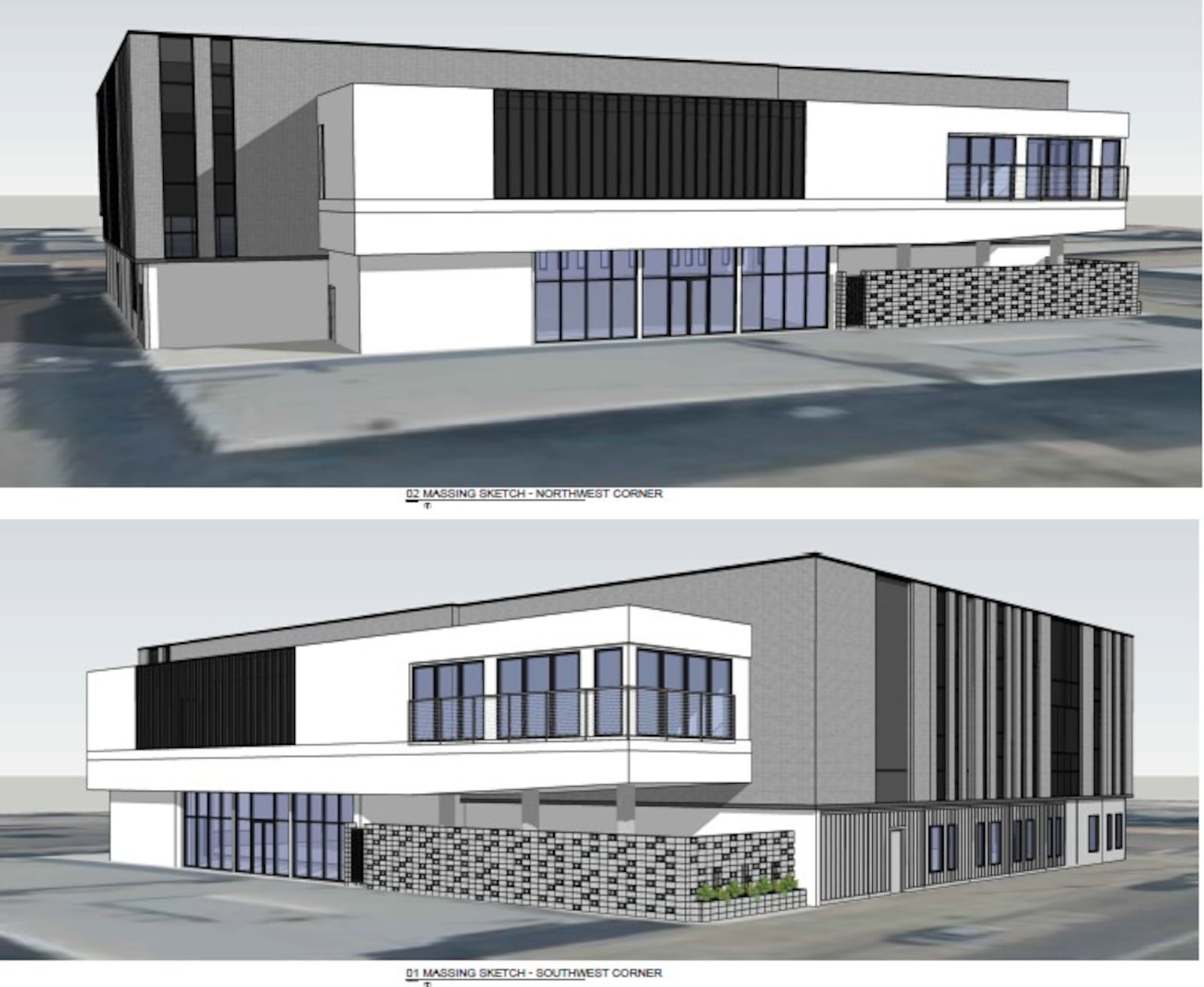 A sketch of what the building at East Third and Madison streets could look like after it is redeveloped by Woodard Development. CONTRIBUTED