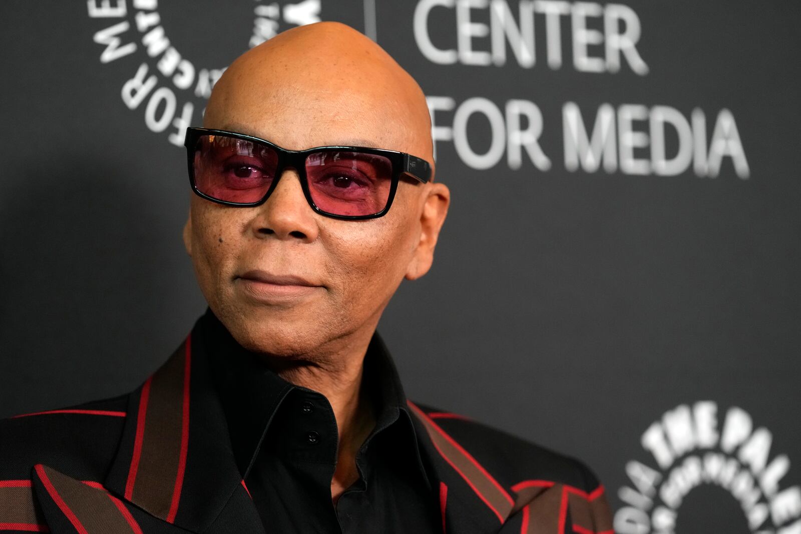 RuPaul Charles poses at the premiere of the documentary film "Bob Mackie: Naked Illusion," at the Directors Guild of America, Monday, May 13, 2024, in Los Angeles. (AP Photo/Chris Pizzello)