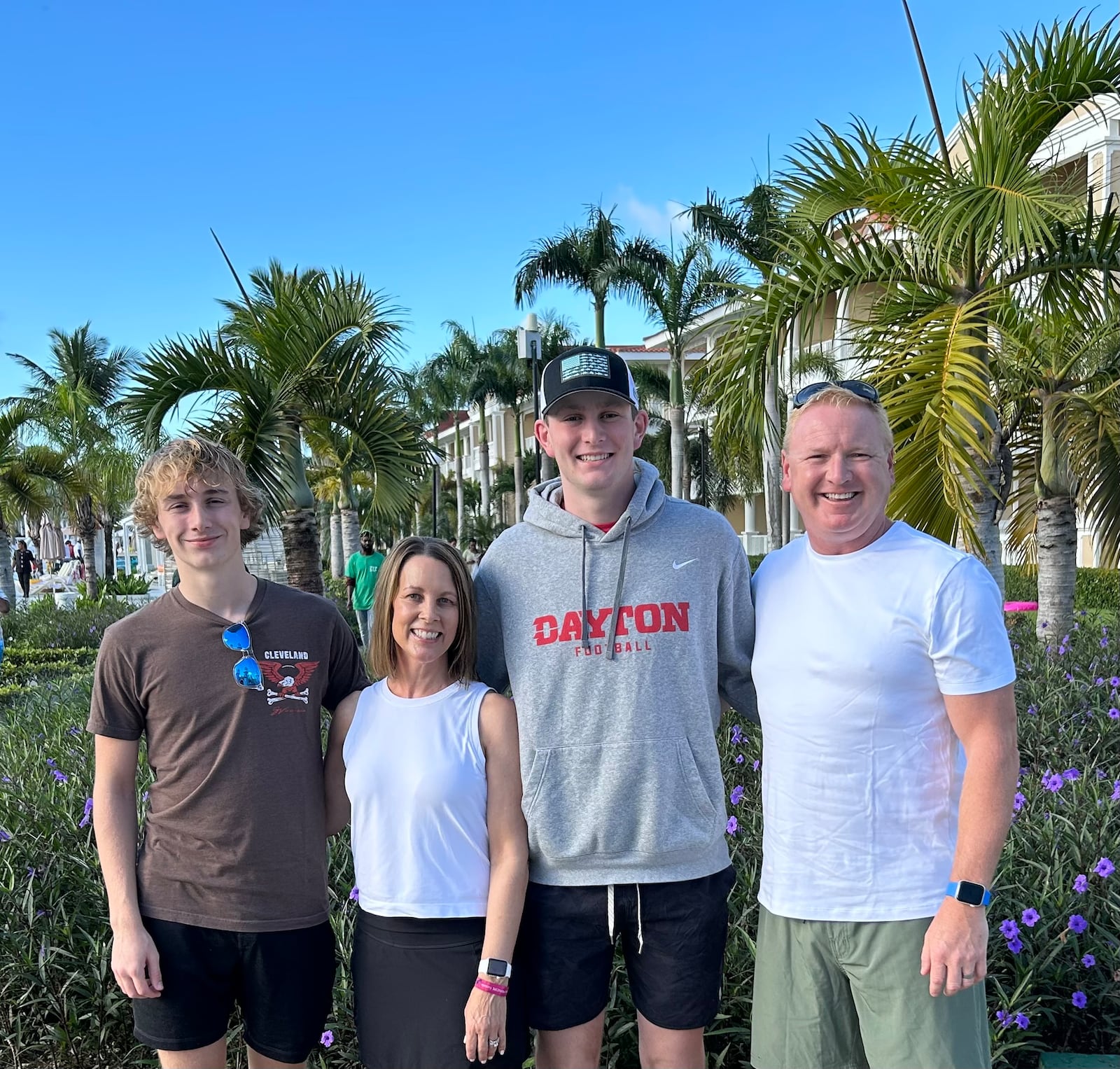 The Lavelle Family, from left: Will, Julie, Ben and Brian. CONTRIBUTED