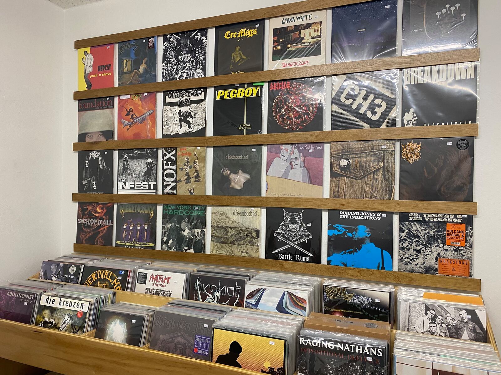 Blind Rage Records, a punk and hardcore record shop located in Dayton's Belmont neighborhood.