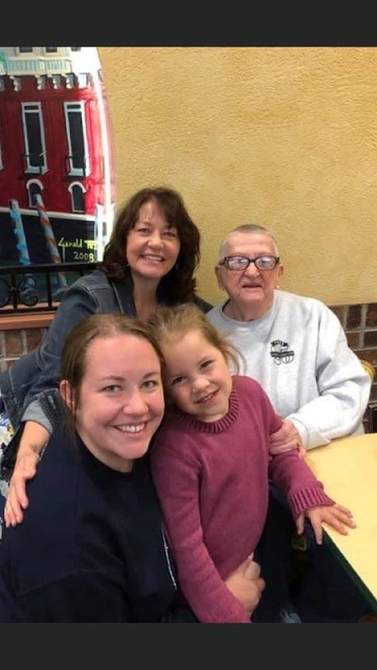 Missing their time together this Mother s Day are four generations: Tina Rezash Rogal (top left) and her mother, Clara Rezash, and bottom, (left to right) Tina s daughter, Kristen Rogal Tomlinson and her granddaughter Arya. CONTRIBUTED