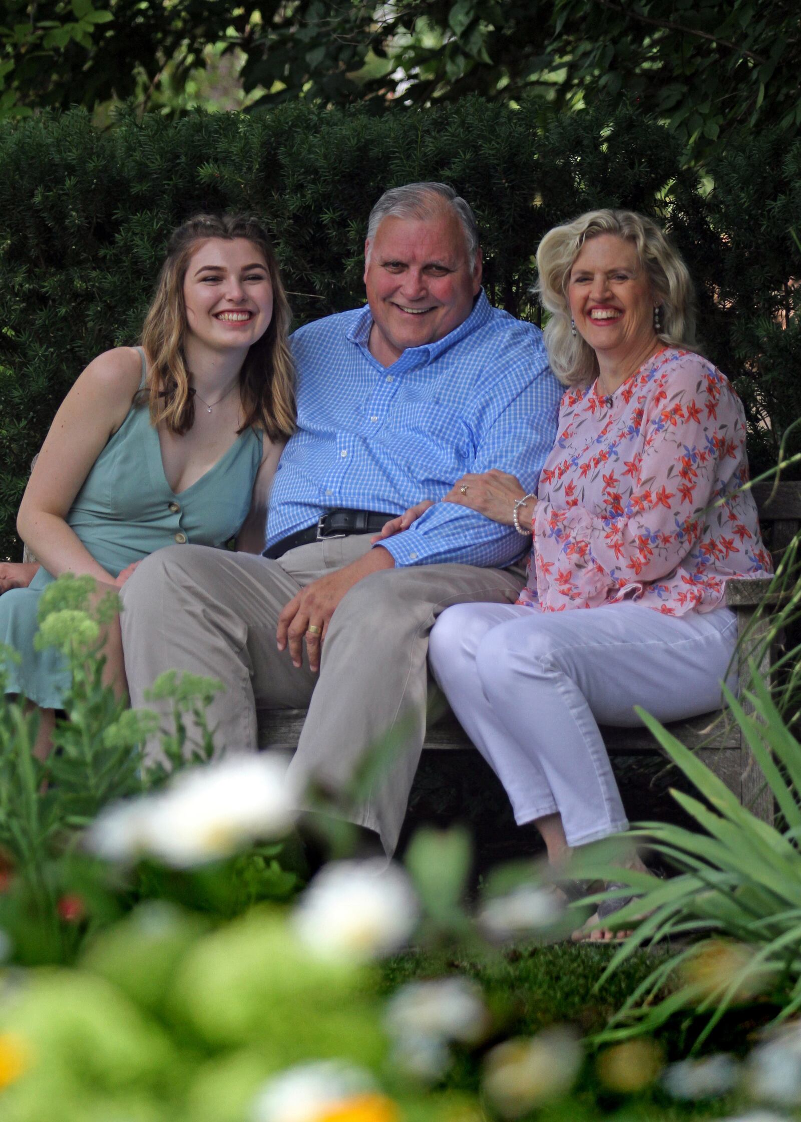 George Janky flanked by his youngest daughter Madison (left) and wife Kim. John Engelhardt/CONTRIBUTED