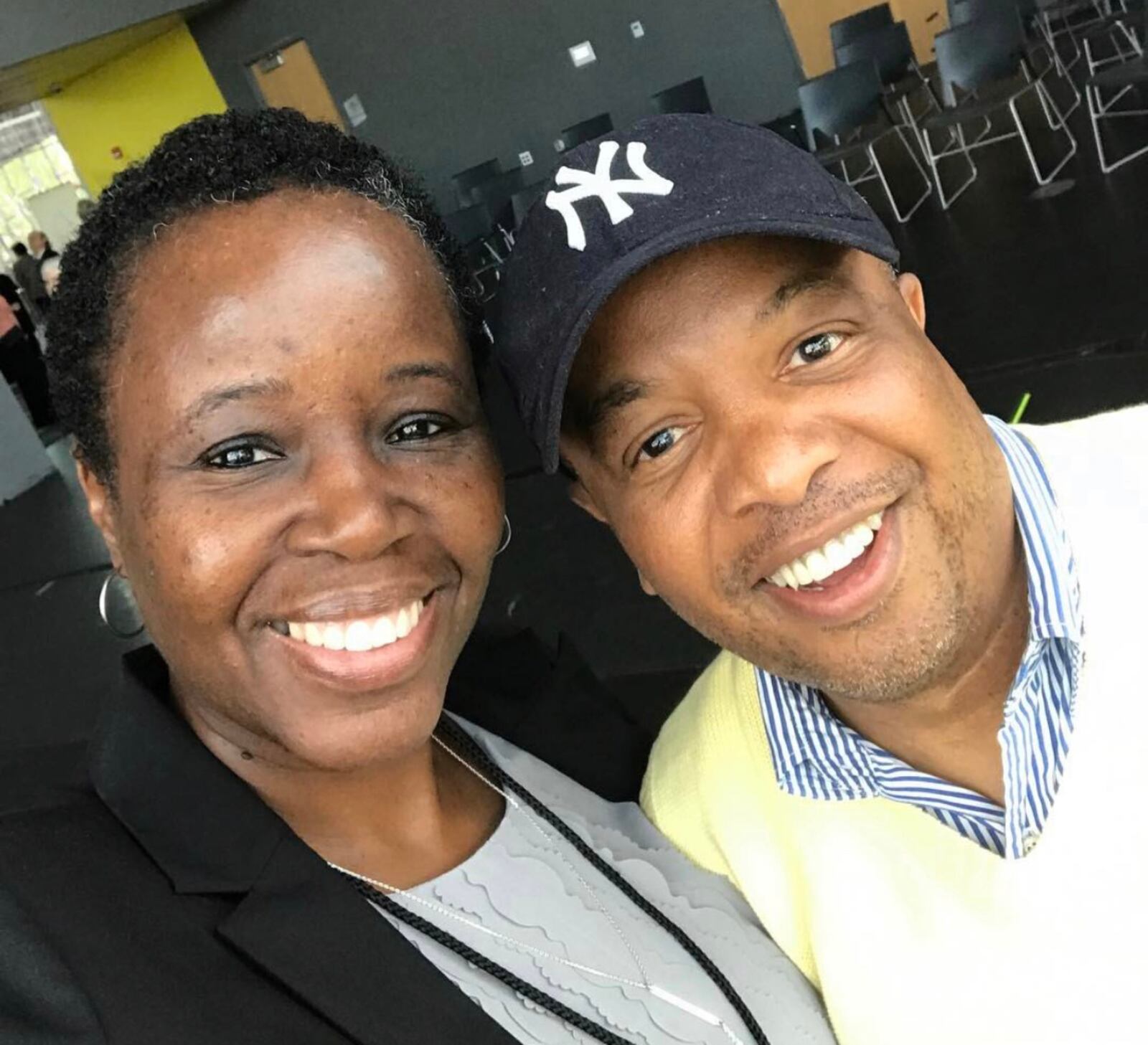 April Alford and Basim bLUNT at the opening of the Dayton Metro Library. CONTRIBUTED PHOTO