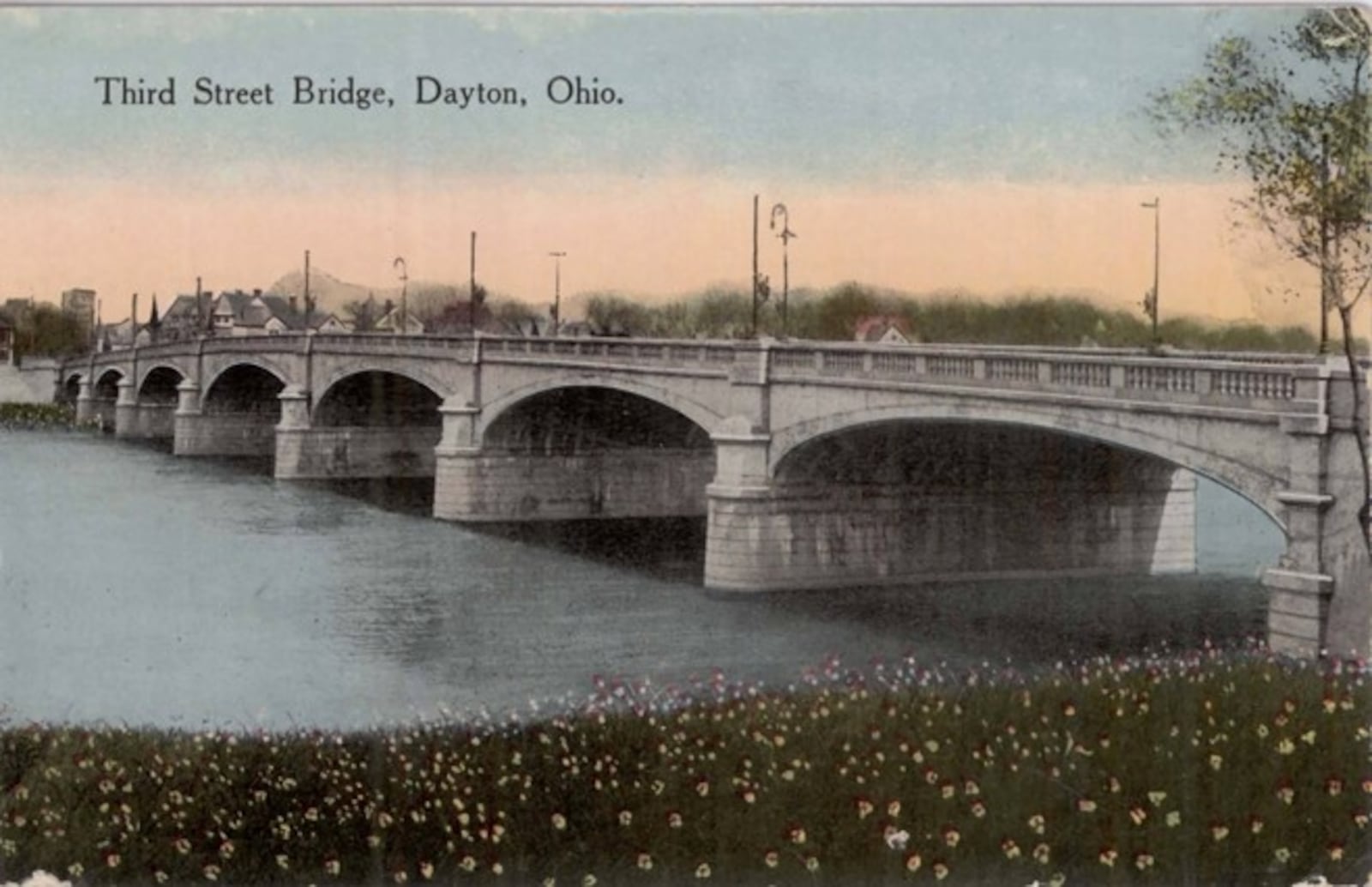 The Third Street bridge over the Great Miami River in Dayton was rebuilt using concrete about 1904. DAYTON METRO LIBRARY