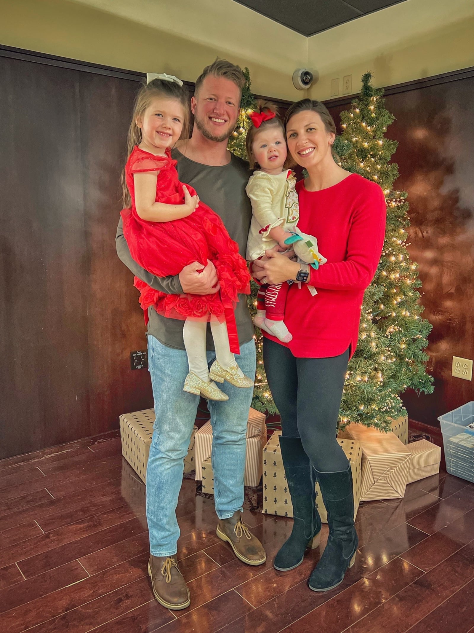 Andrea Hoover and husband Jake Holder and their two daughters Raegan (left) and Blakelyn (center). CONTRIBUTED