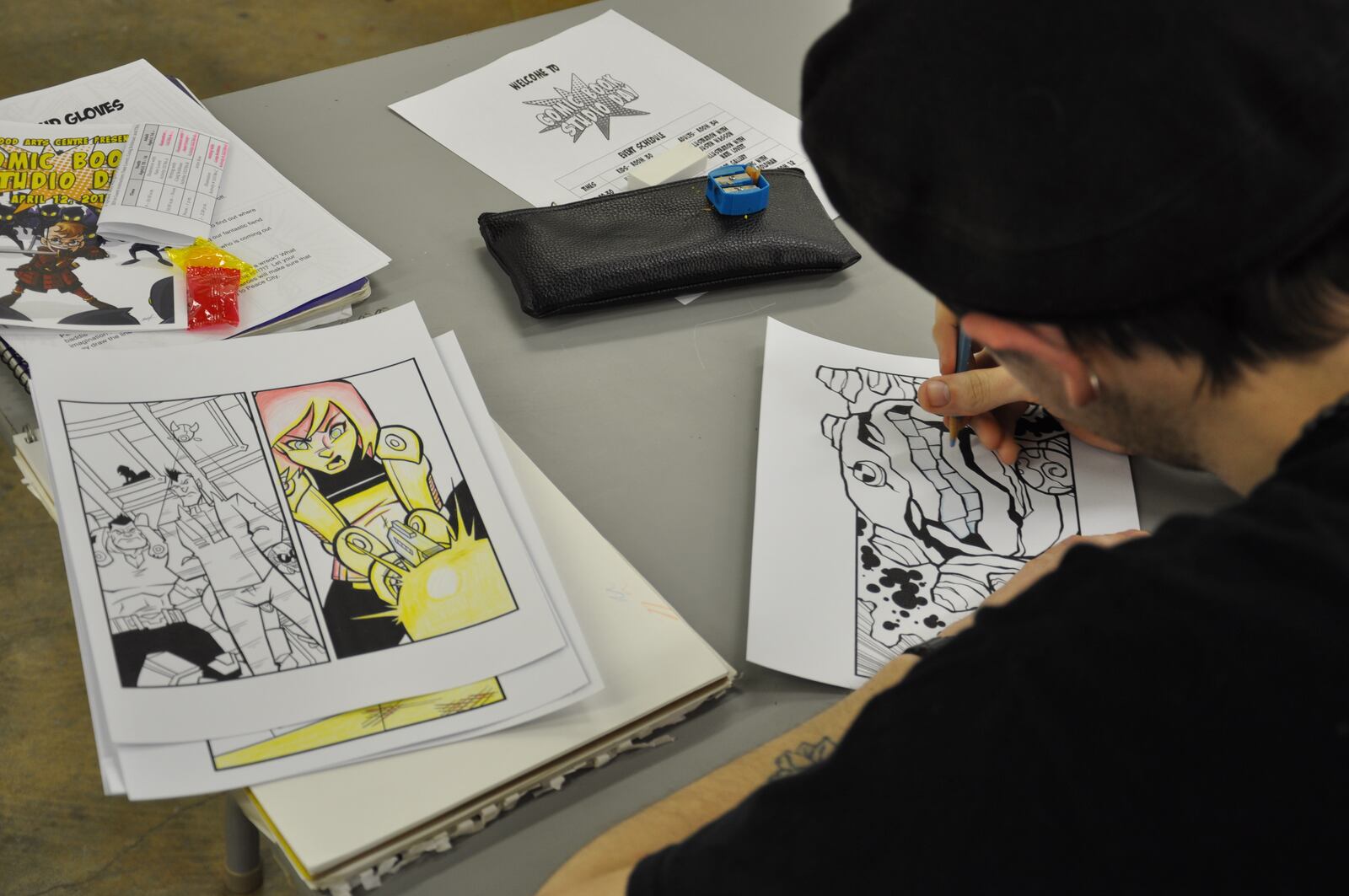 Learn the basics of the comic book art form from professional illustrators Adam Fields and Uko Smith. Contributed photo