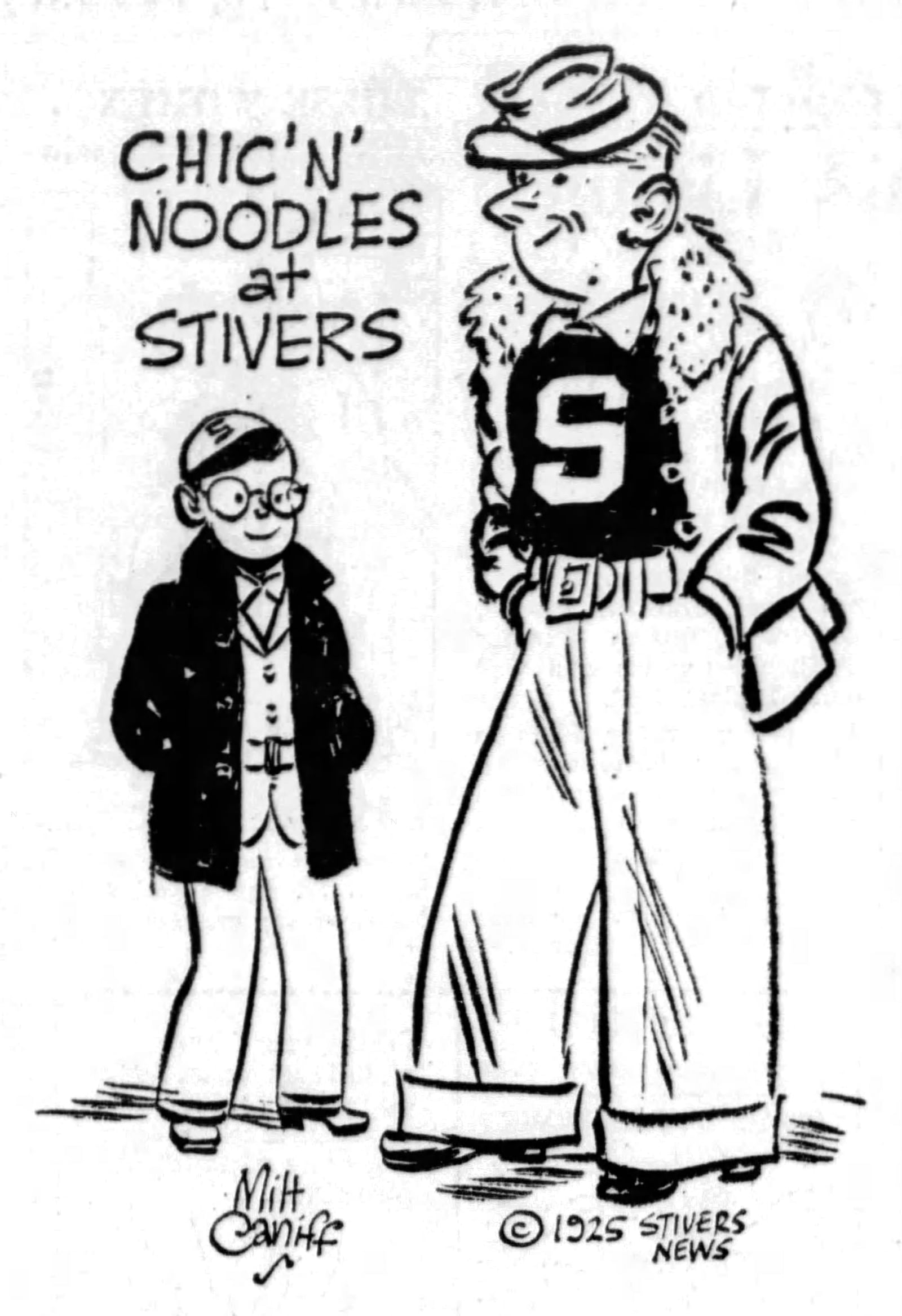 Milton Caniff created Chic 'n' Noodles while in high school. THE JOURNAL HERALD ARCHIVES