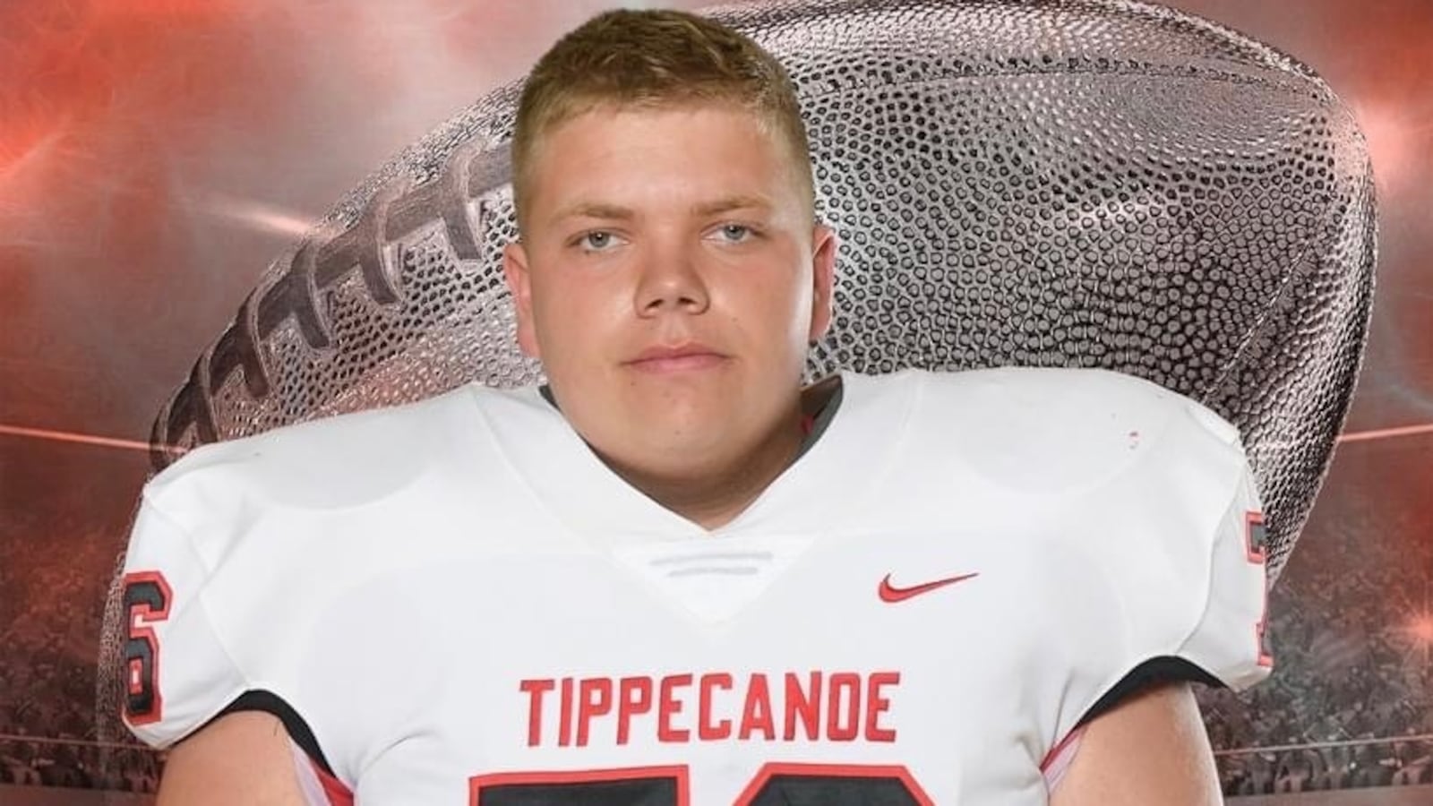 Tippecanoe High School football player Gordon Haas took initiative to help solve a problem with bleachers at the football stadium. CONTRIBUTED PHOTO