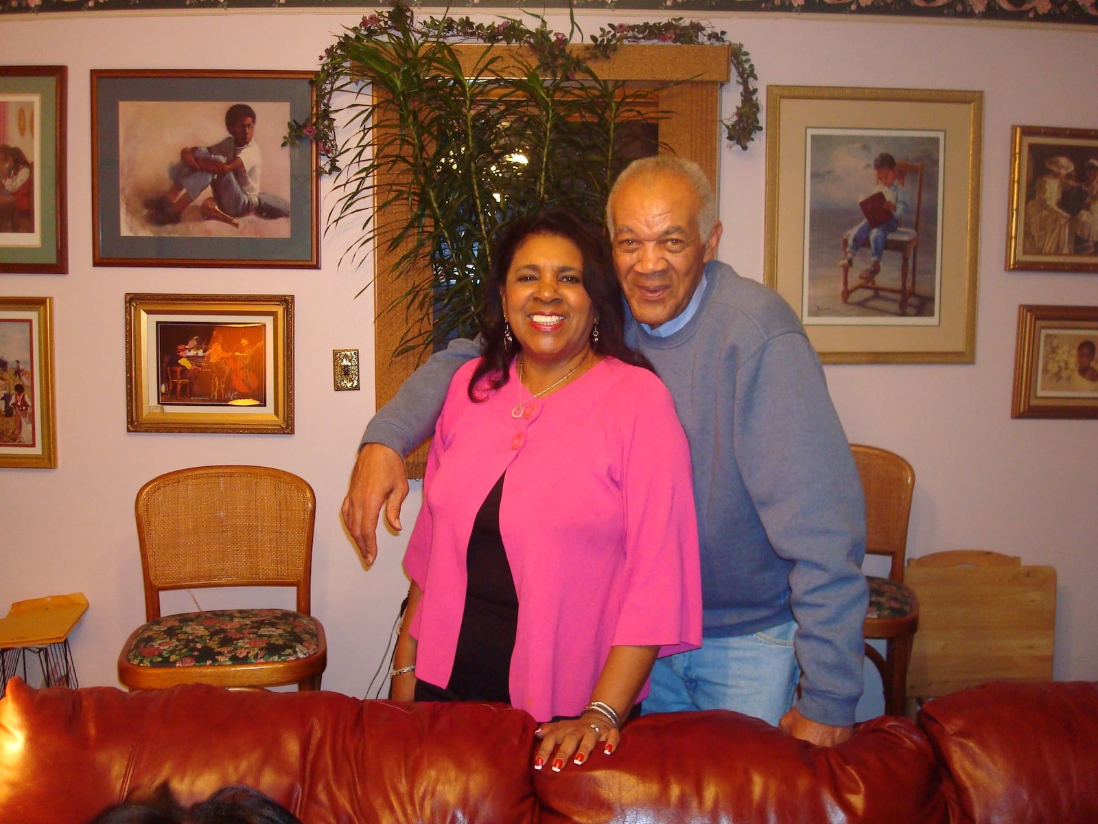 Ted Day with his wife Bunny. They were Central State sweethearts, married in March of 1965 – a week after the Marauders returned from Kansas City as the 30-0 NAIA National champions. The couple, who lived in Jefferson Township, would have been married 56 years next month. They have two sons and nine grandchildren and a great grandchild. CONTRIBUTED