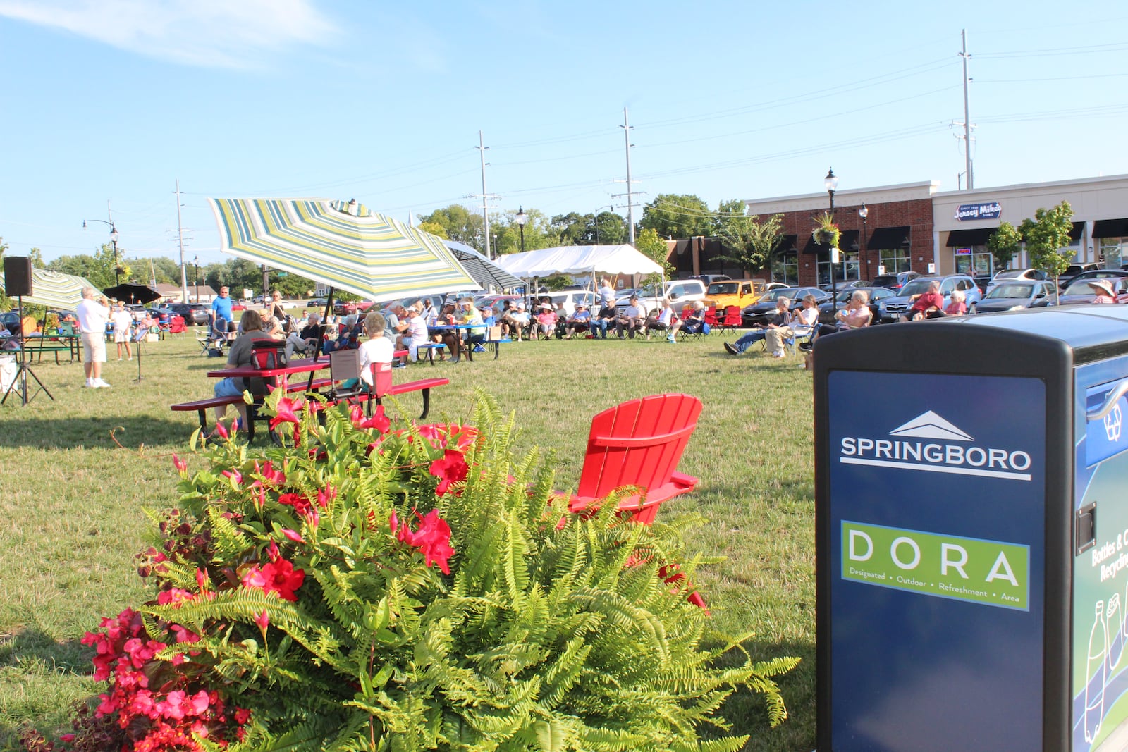 Free concerts are held at Springboro's Wright Station, where there is a Designated Outdoor Refreshment Area.