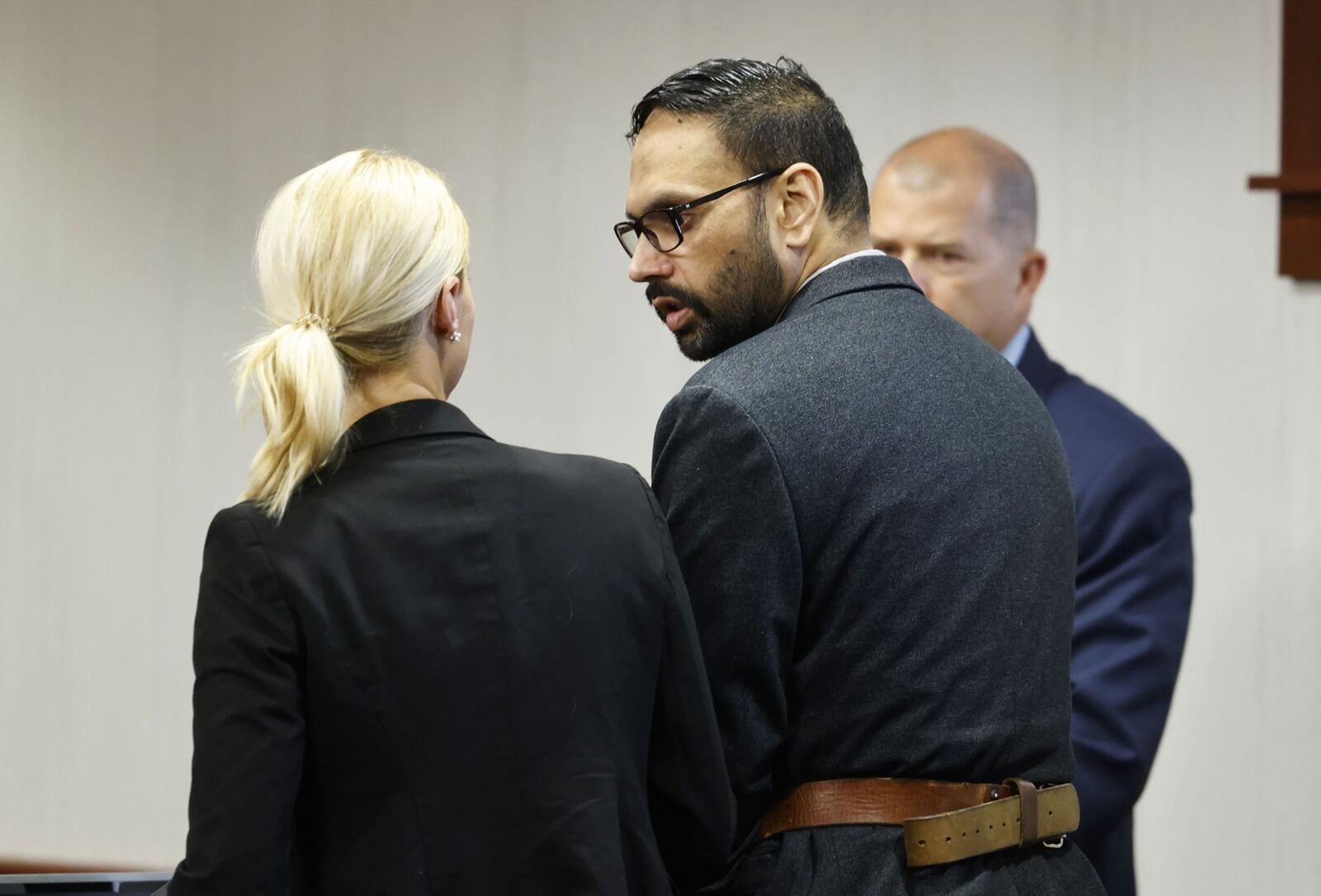 Gurpreet Singh, convicted of killing four family members in 2019 in West Chester Township, was sentenced to four death sentences by a 3-judge panel of Butler County Common Pleas Court judges Keith Spaeth, Greg Howard and Greg Stephens Wednesday, May 22, 2024 in Hamilton. NICK GRAHAM/STAFF