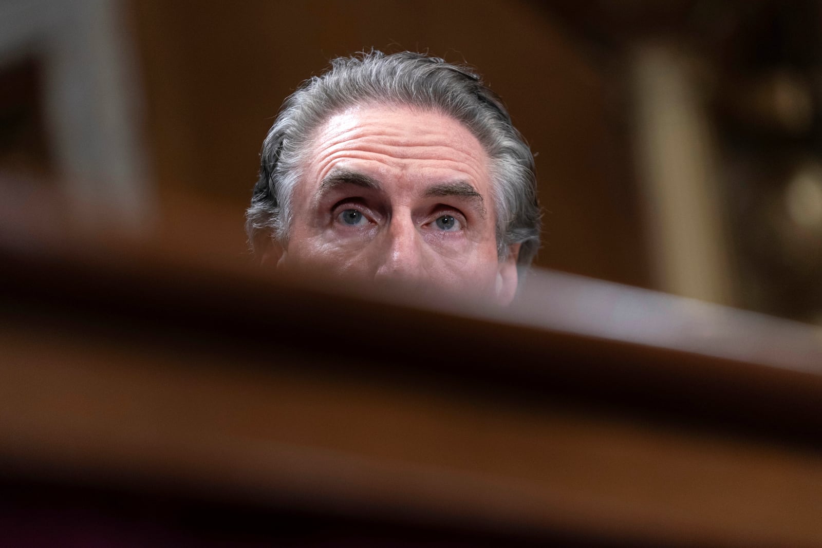 Former Gov. Doug Burgum, President-elect Donald Trump's choice to lead the the Interior Department as Secretary of the Interior, testifies before the Senate Energy and Natural Resources Committee on Capitol Hill in Washington, Thursday, Jan. 16, 2025. (AP Photo/Jose Luis Magana)