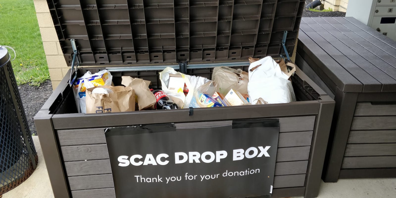 Donations can be placed in the bins outside the facility in the Educare Building. CONTRIBUTED