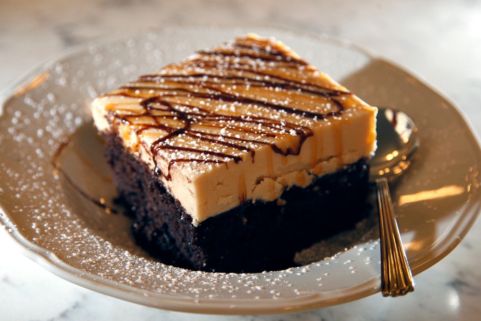 Culp's Cake, a decadent chocolate concoction, is made using Charlotte Gilbert Culp's recipe and a highlight on the new Culp's Cafe menu at Carillon Historical Park. LISA POWELL / STAFF