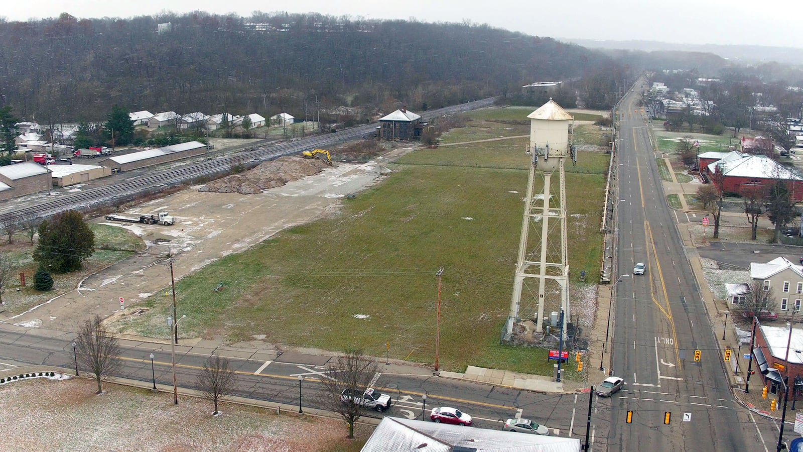 Seven acres of the former paper mill site in West Carrollton have been sold to Spike-it, LLC. for the potential location of a volleyball sports complex that would draw athletes and approximately 50 jobs to the city.   TY GREENLEES / STAFF