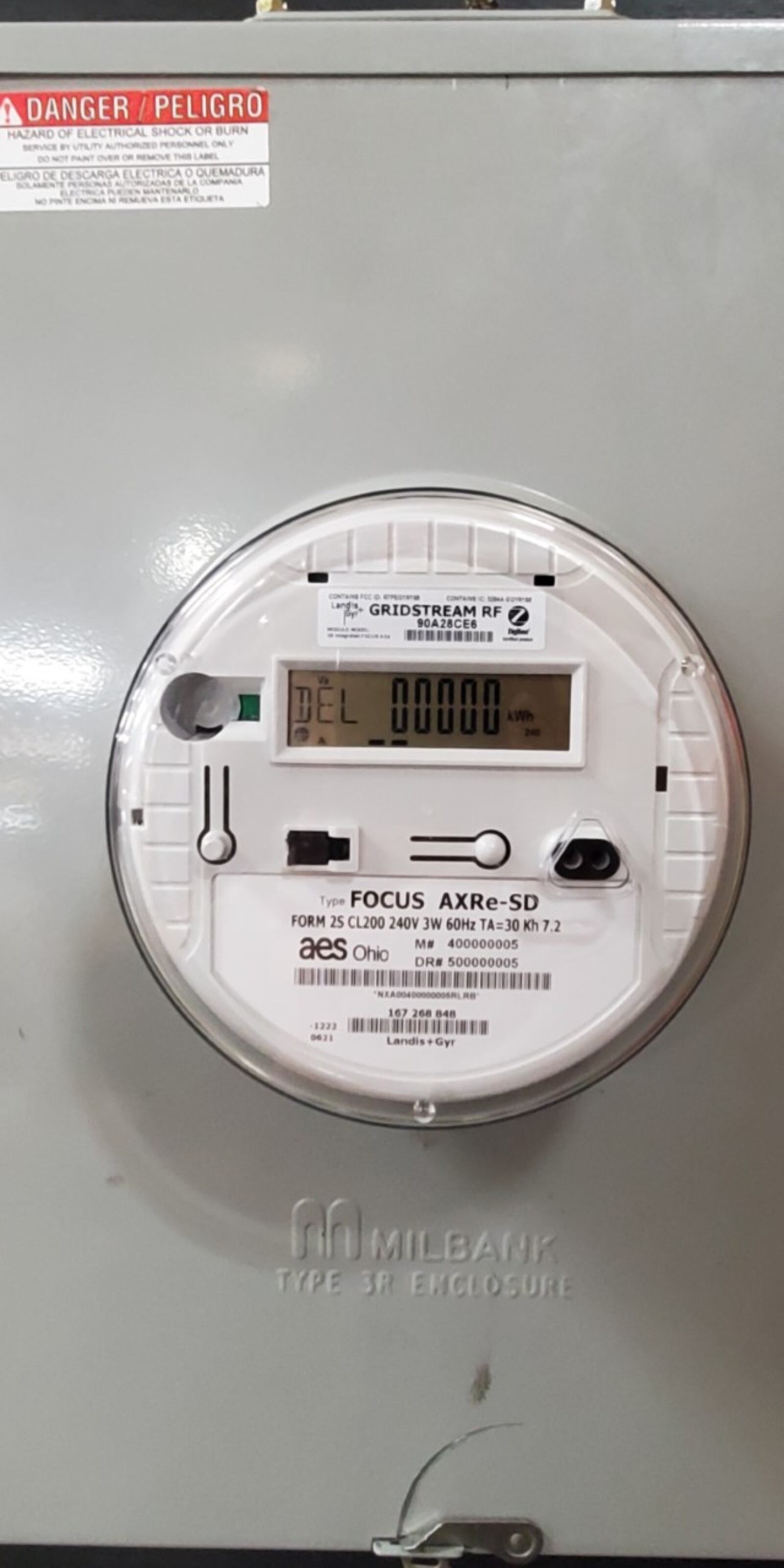 An AES Ohio smart meter. Contributed