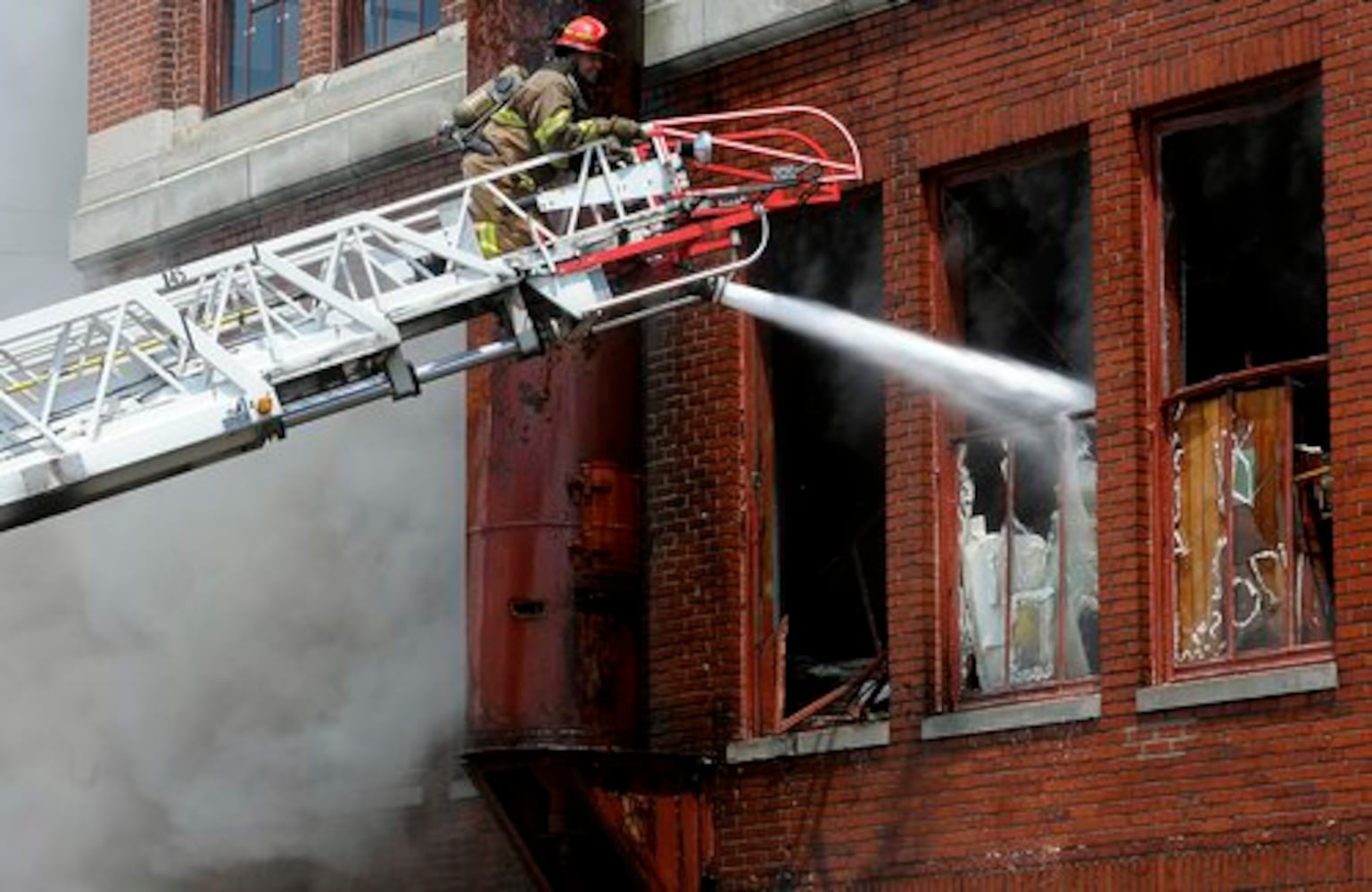 Fire at the Crowell-Collier Building