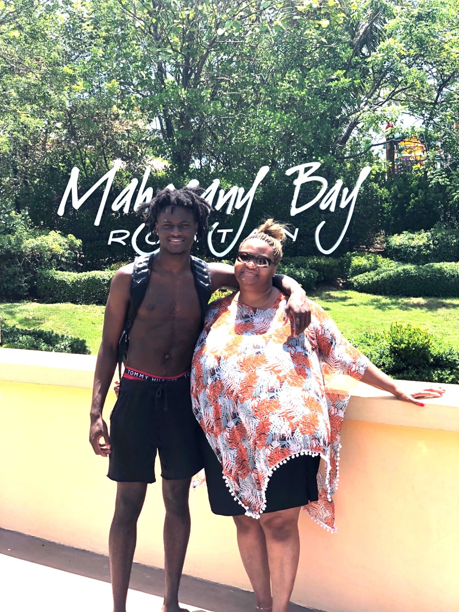 Brandon Scott with his mom, Tatsinda Hawkins-Scott, who was a beloved community figure back in Hammond, Indiana. She died of breast cancer this past July. CONTRIBUTED