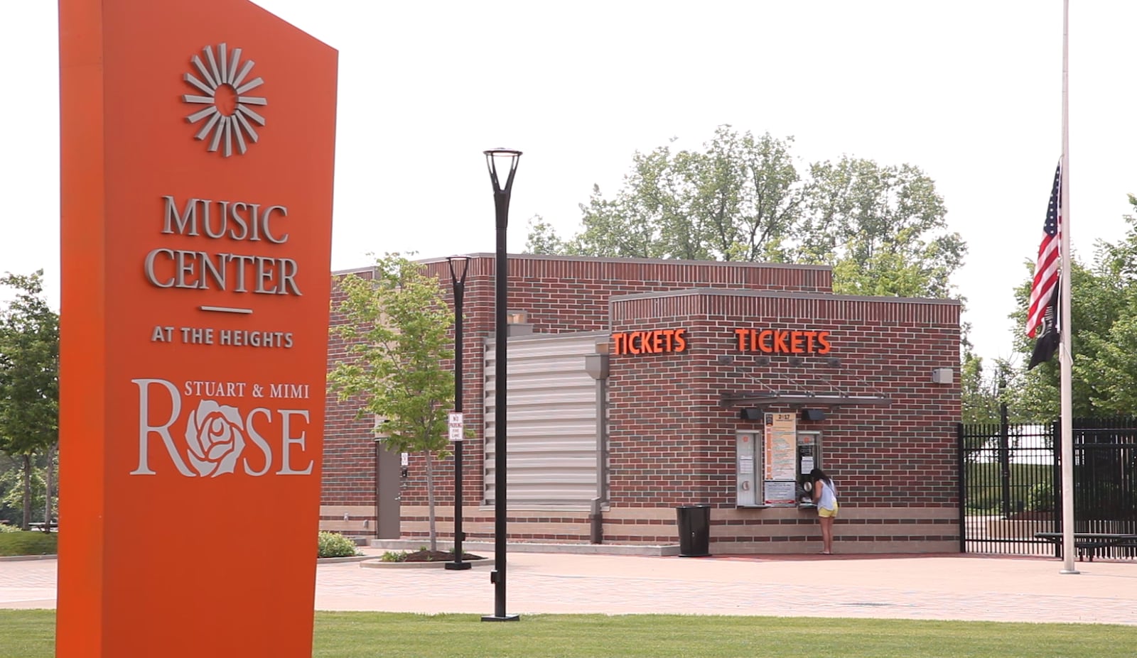 The Stuart and Mimi Rose Music Center at The Heights is a covered amphitheater in Huber Heights.   TY GREENLEES / STAFF