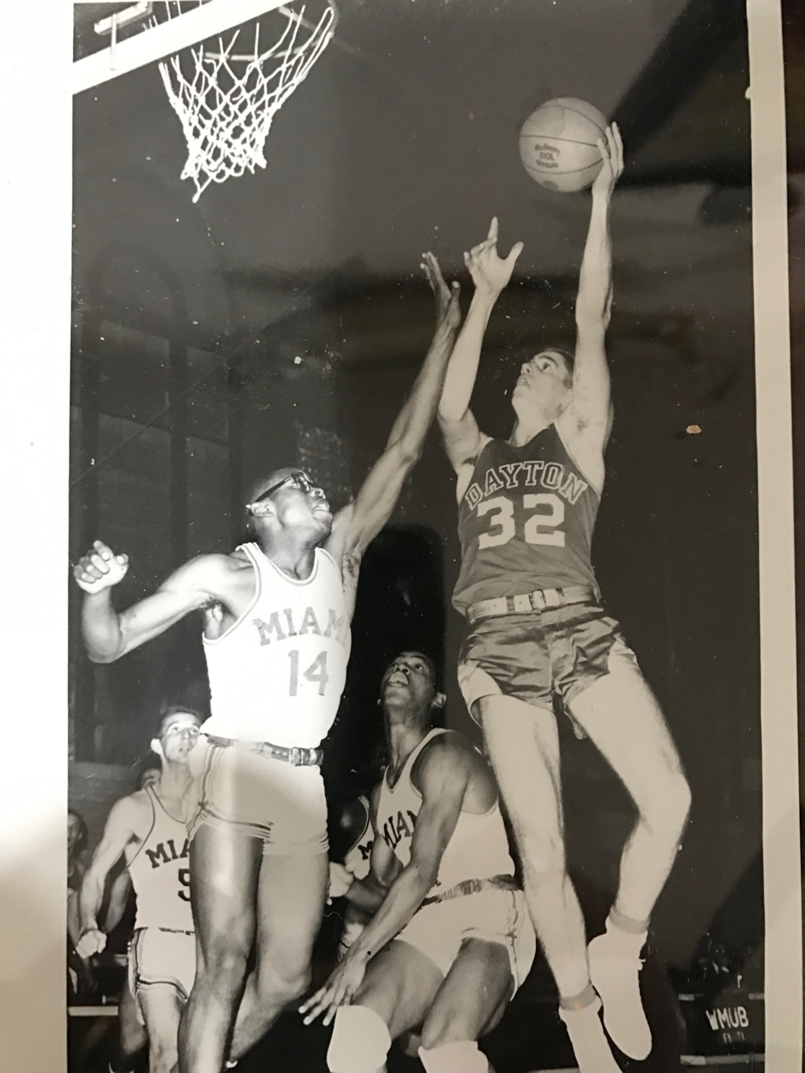 Dayton Flyers forward Pat Allen goes up for a la-up against Miami. CONTRIBUTED