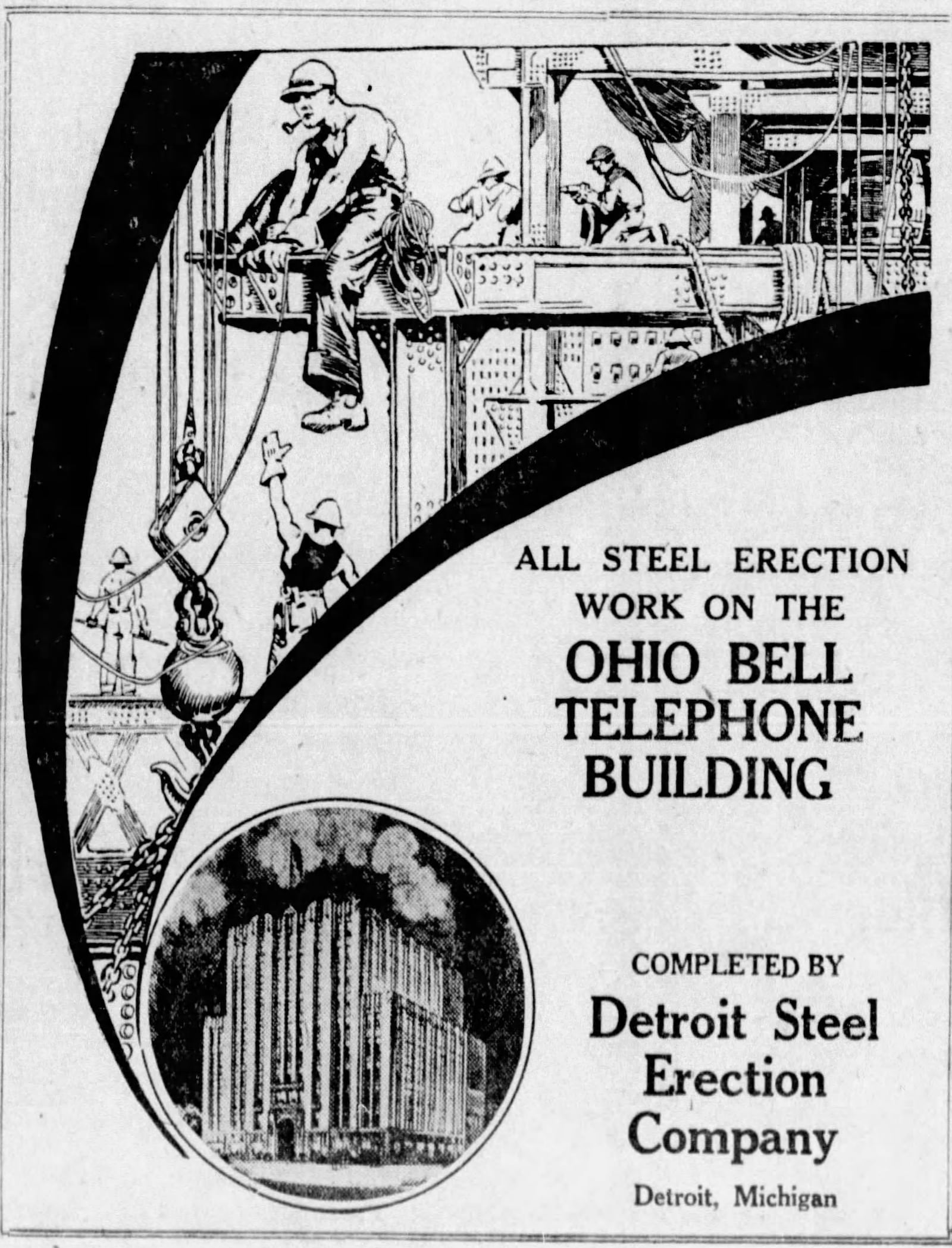 Ohio Bell Telephone Building advertisement from 1930. DAYTON DAILY NEWS ARCHIVES