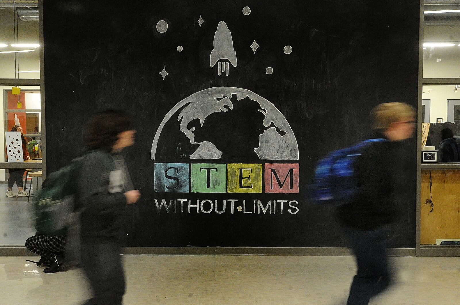 This years motto for the Dayton Regional STEM school located at 1724 Woodman Dr..MARSHALL GORBY\STAFF