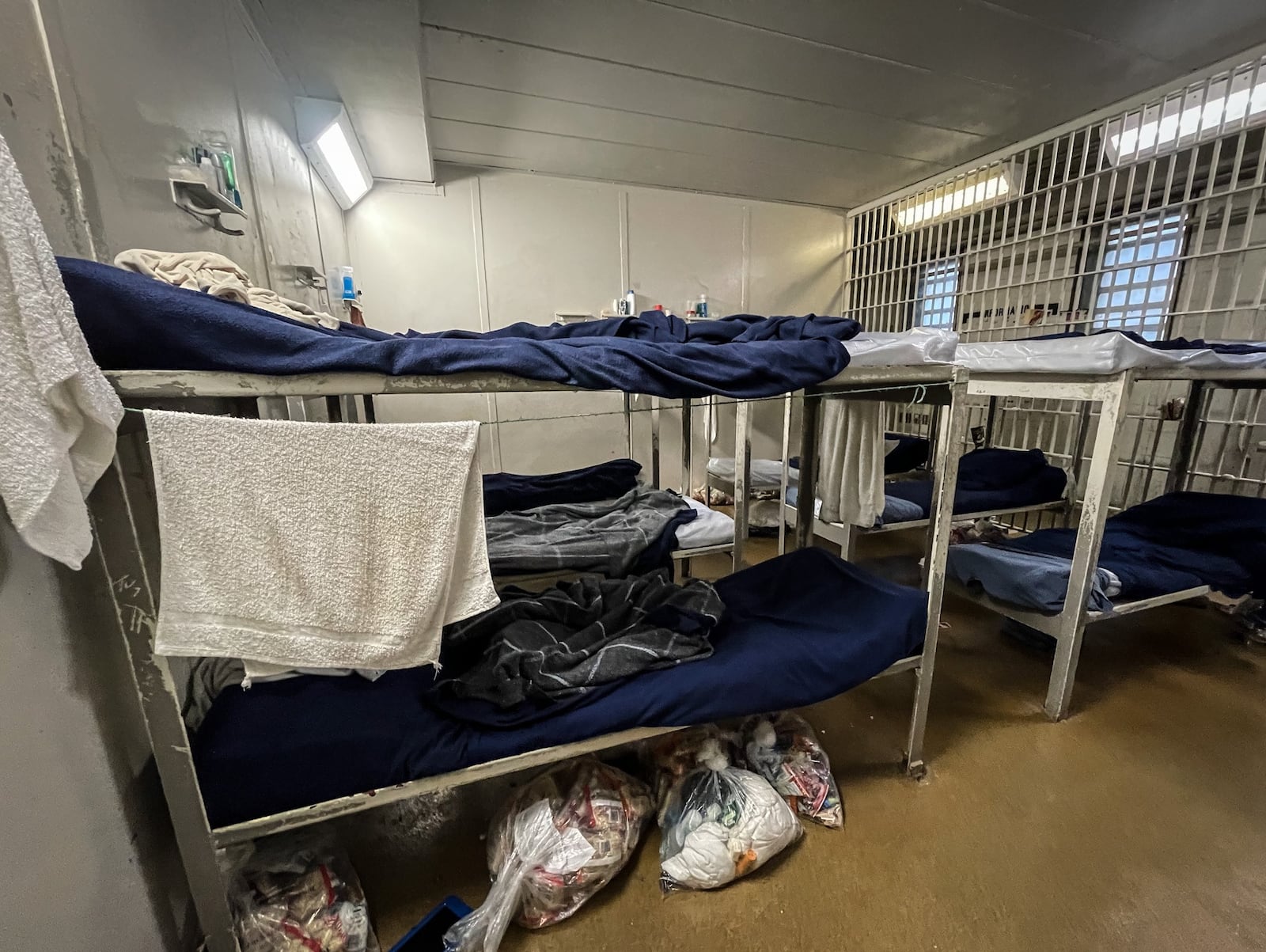 Twelve inmates sleep in a small room with one toilet. Montgomery County is now trying to figure out what to do about an old jail being used to house more people with different needs. JIM NOELKER/STAFF