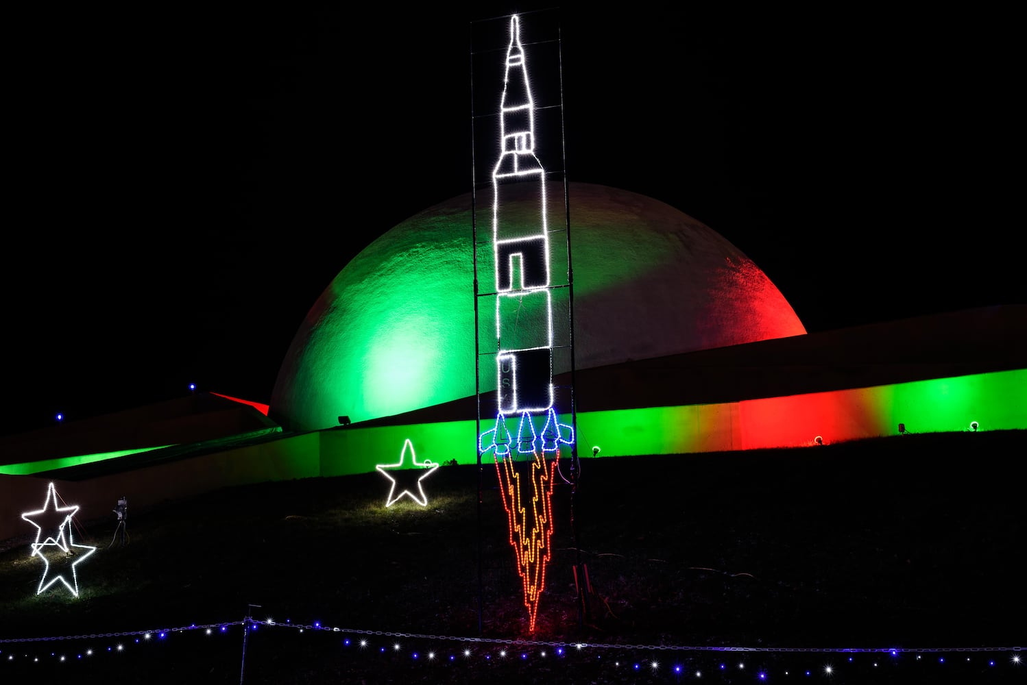 PHOTOS: Armstrong Air & Space Museum Holiday Lights 2024