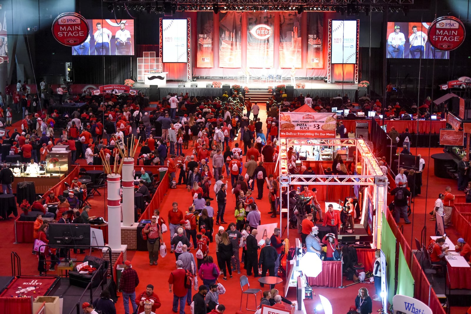 Thousands of Reds fans gathered to see current and former Reds players and browse numerous displays during RedsFest in 2016 at Duke Energy Convention Center in Cincinnati. NICK GRAHAM/STAFF