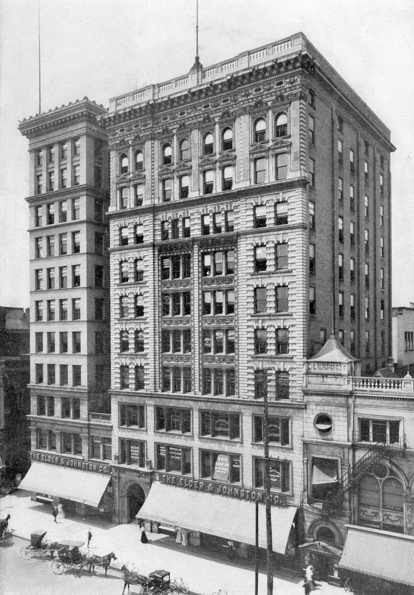 The Elder and Johnston Co. was located in the Reibold Building for more than six decades. DAYTON METRO LIBRARY LUTZENBERGER COLLECTION