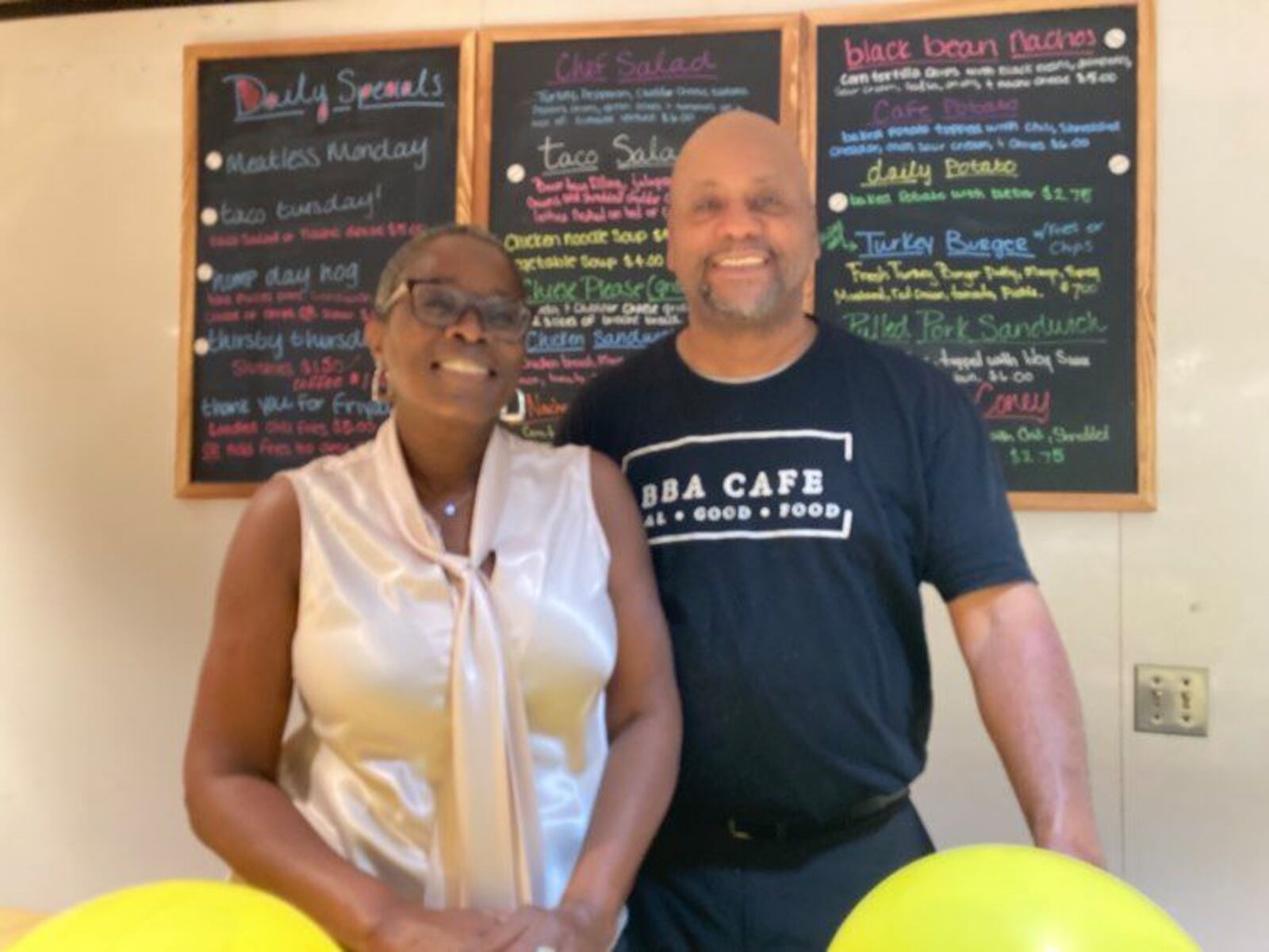 BBA Café owner Anita Stephens and executive chef Patrick Matthews.