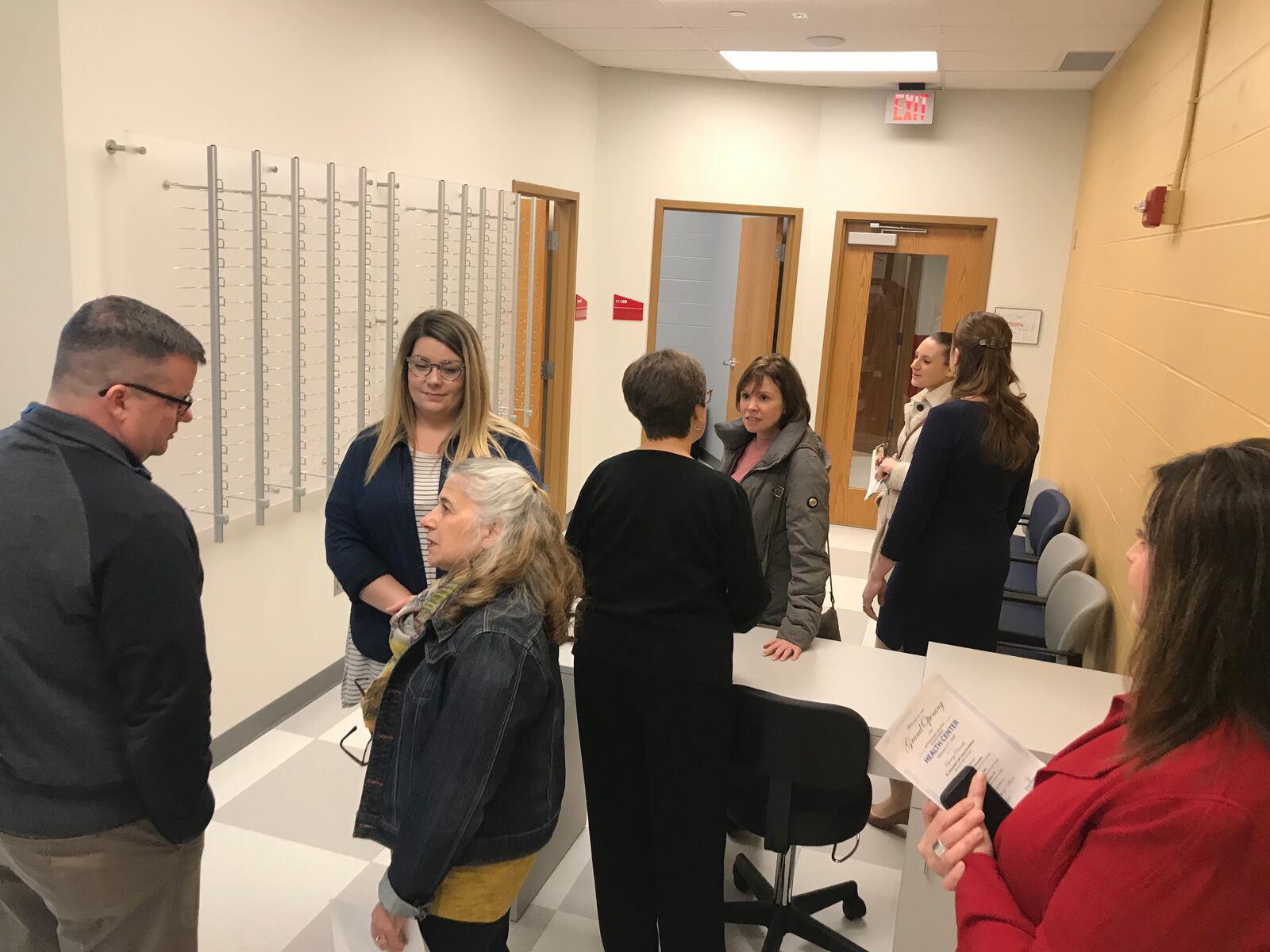 The new health center at Roosevelt Elementary includes optometry services, which will mean students can pick out new glasses right on site. KAITLIN SCHROEDER