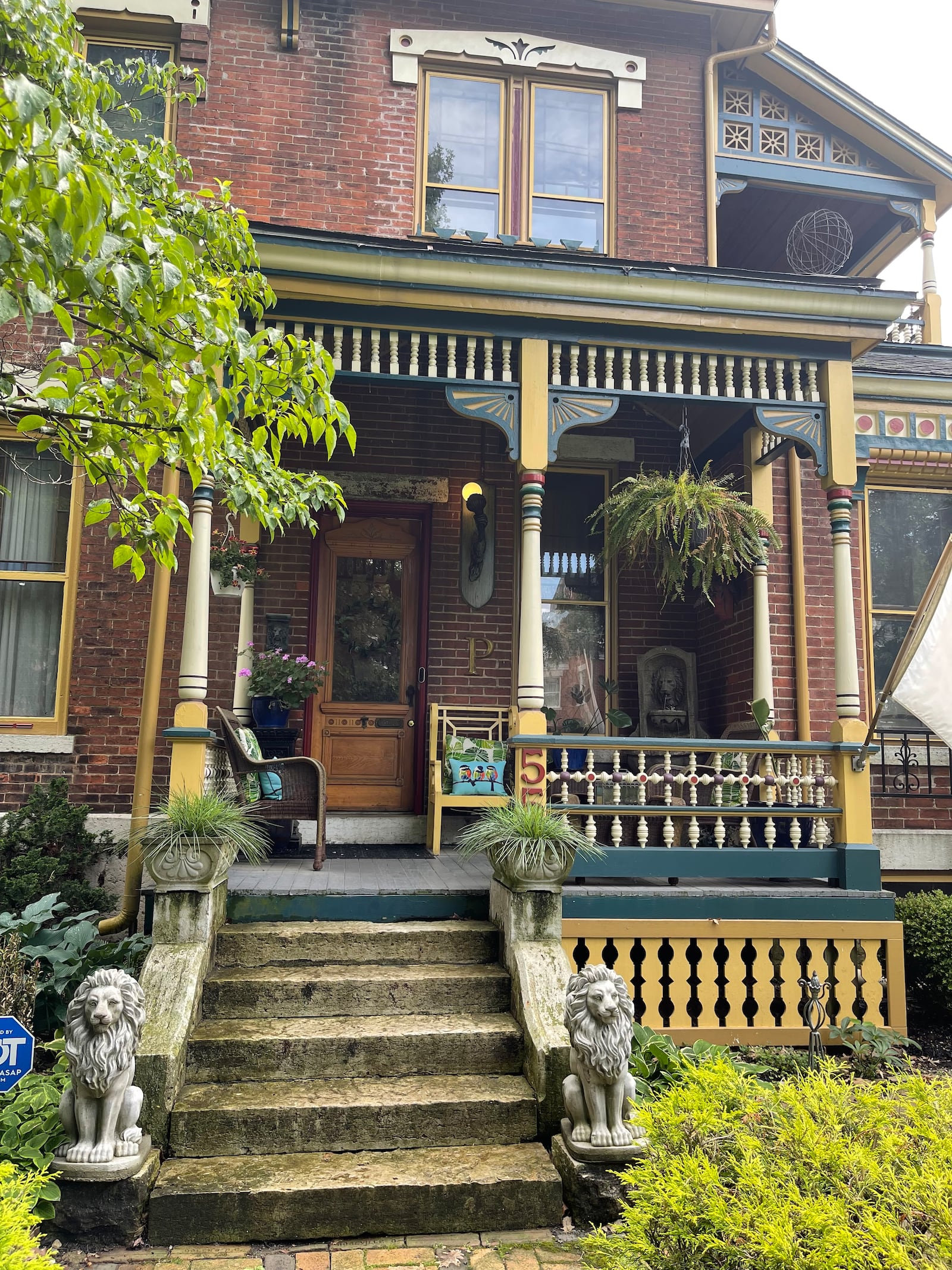 The home at 55-61 Linden Ave. is situated on a plat that was twice-owned by William P. Huffman. The home was built in 1884 by Benjamin Beaver with one side for his wife and the other for his daughter and new son-in-law. It is now owned by Kelley Peters. CONTRIBUTED