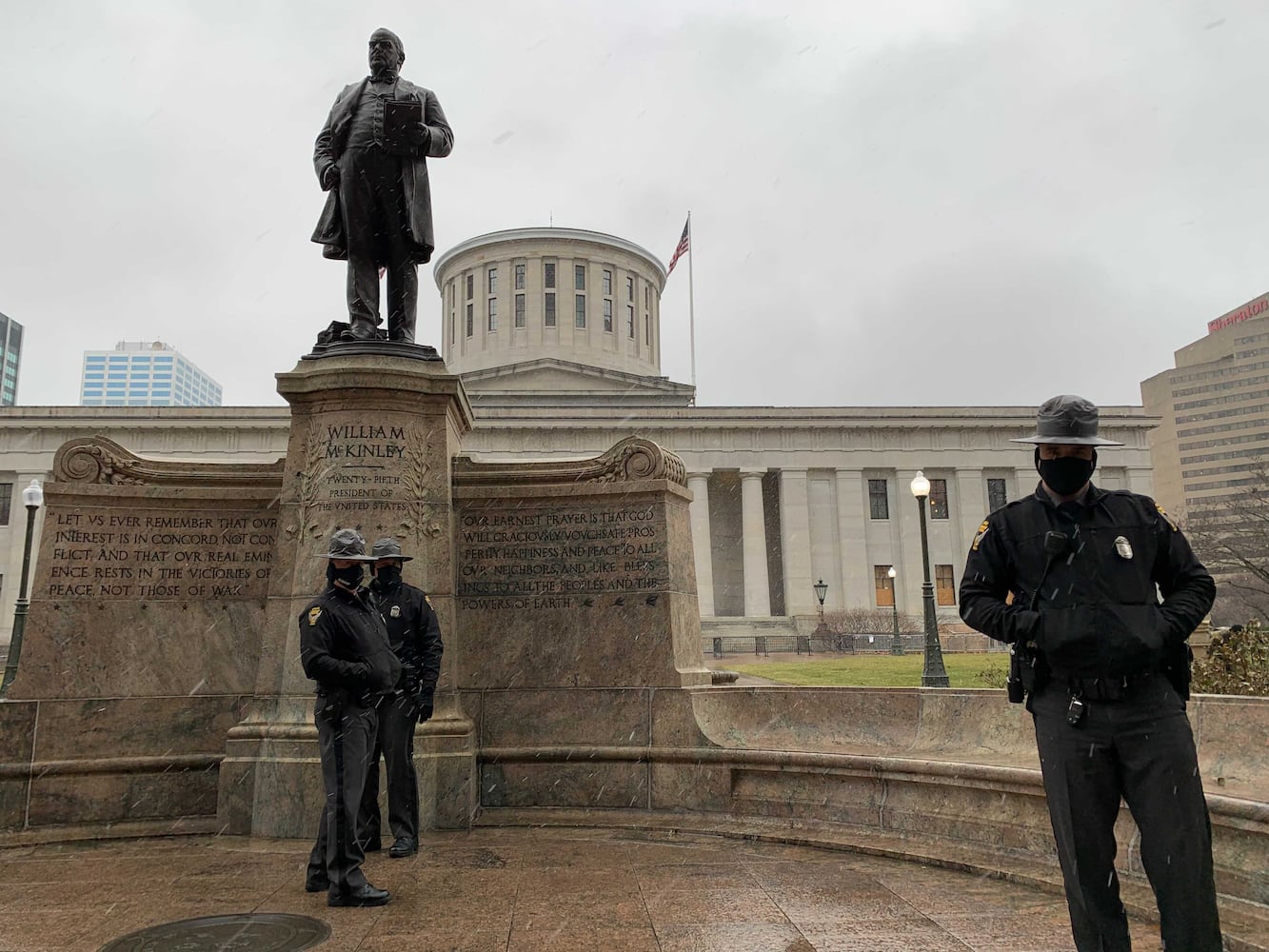 PHOTOS: Ohio prepares for statehouse protest