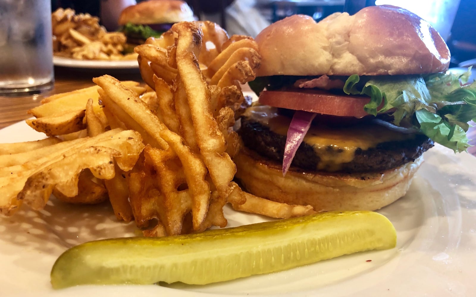 The new Wright Café opened at 3324 Benchwood Road in Vandalia in April 2019. The restaurant was built and equipped as an IHOP restaurant but never opened as an IHOP. On the menu, customers will find breakfast and lunch options including this burger.