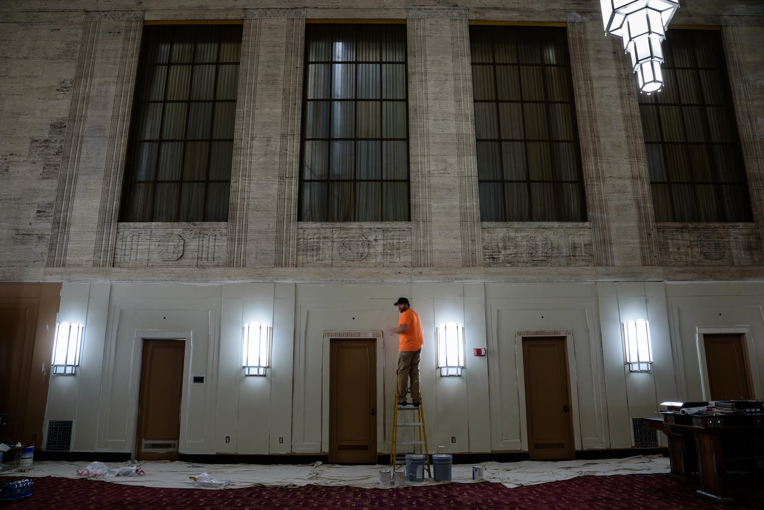 PHOTOS: Construction nears finish on new event center in historic Liberty Tower