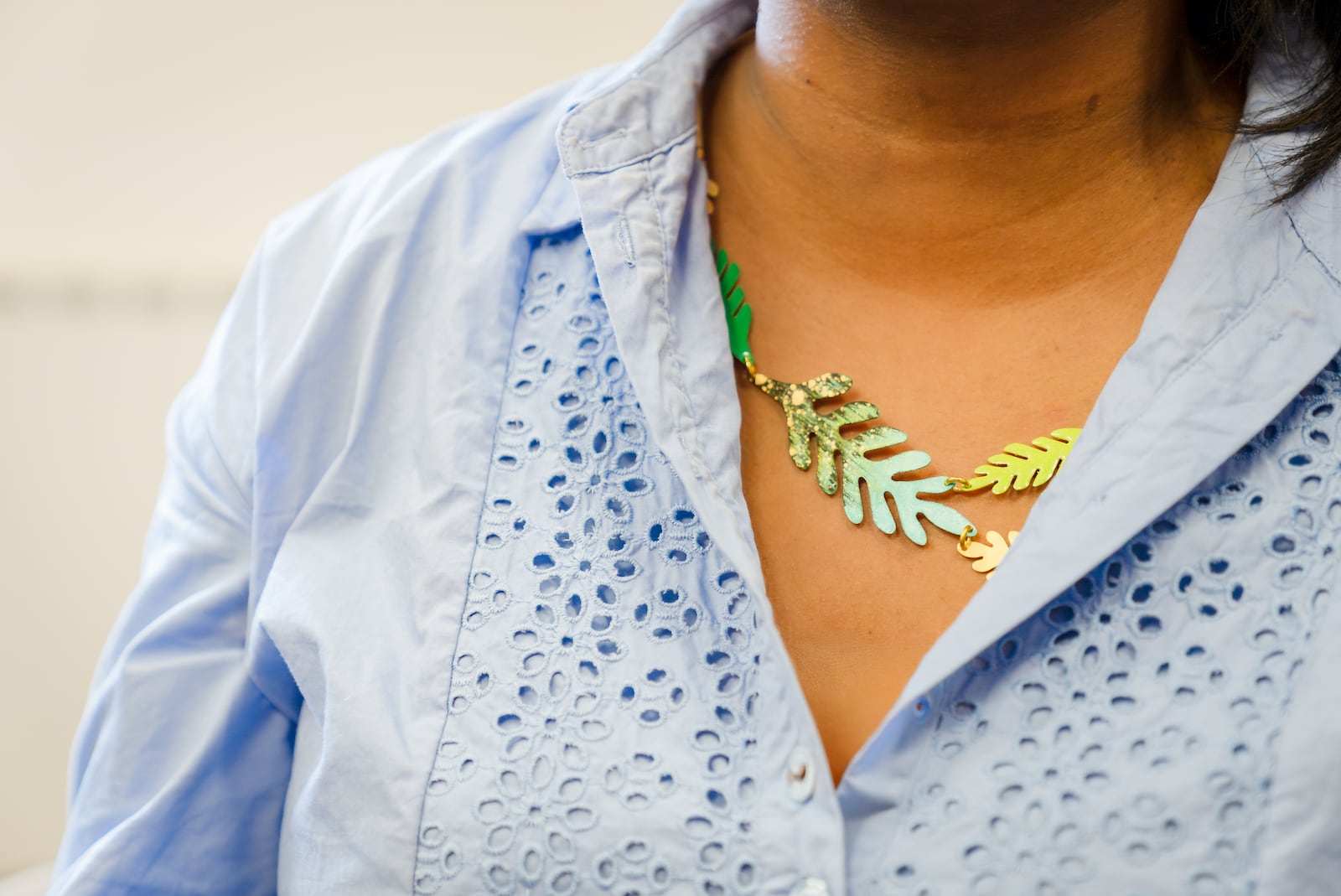 Handmade jewelry by Sibilia is available at the Dayton Art Institute.