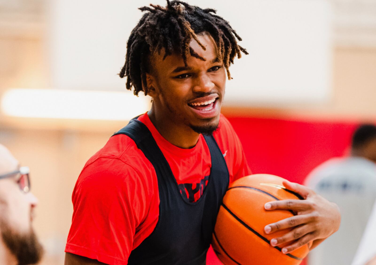 DaRon Holmes II at a summer practice in 2022, Photo by Joey Tampone