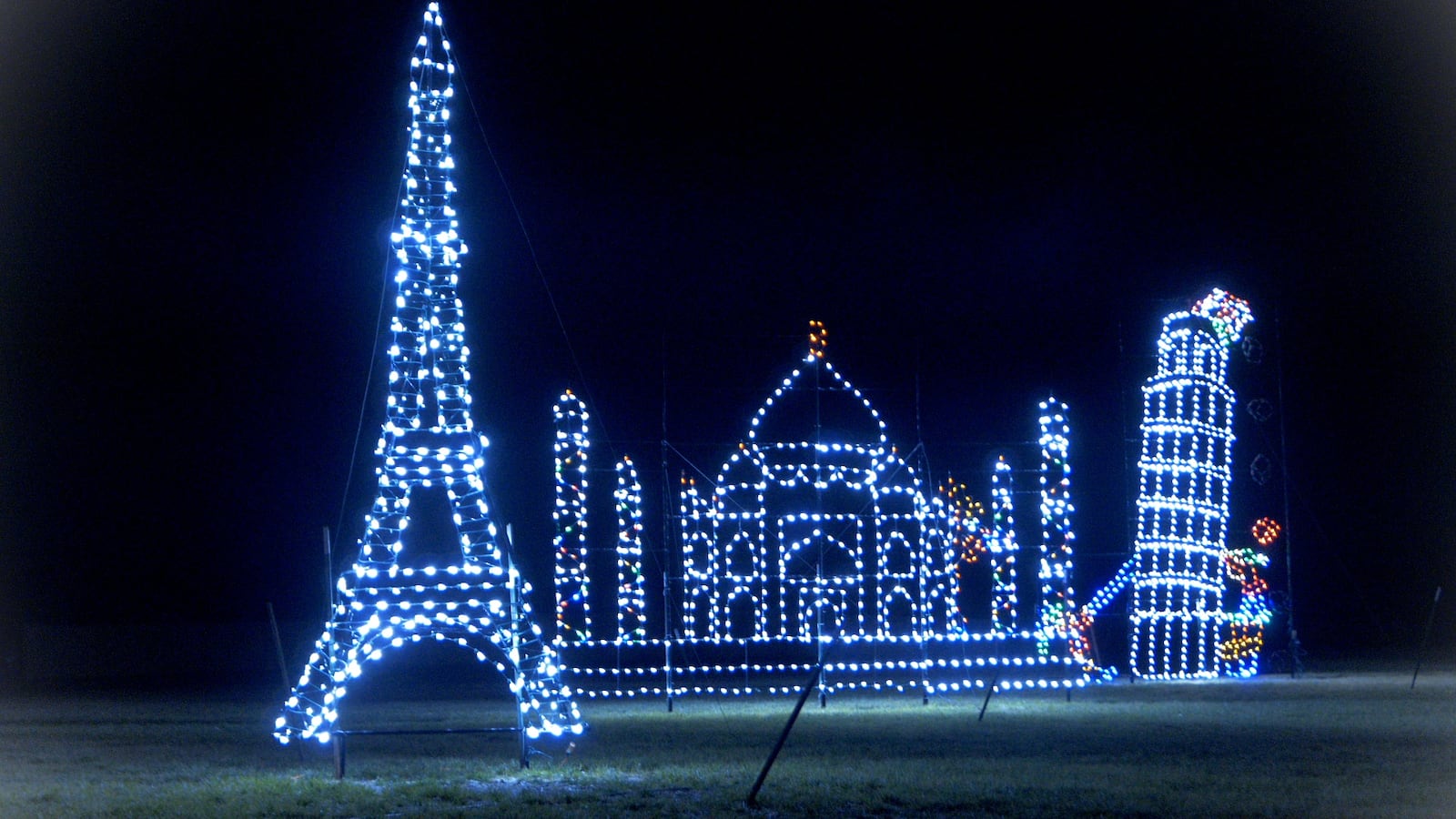 International landmarks are the major theme for Land of Illusion's Christmas Glow. CONTRIBUTED